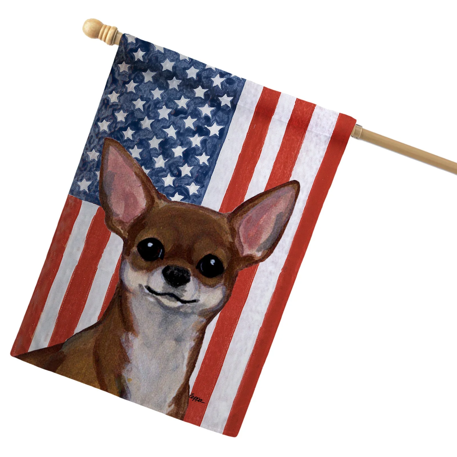 Chihuahua Americana House Flag
