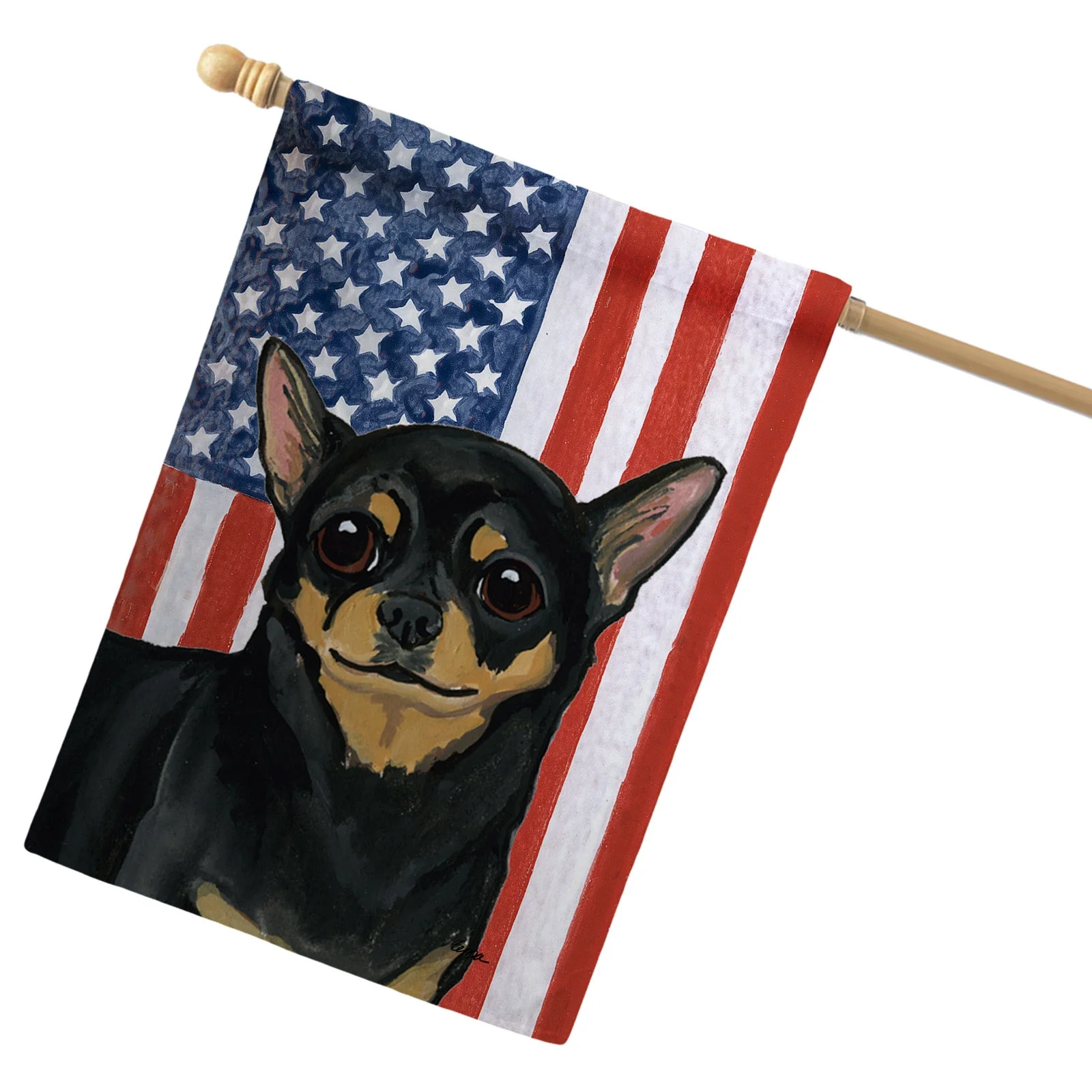 Chihuahua Americana House Flag - Image 2