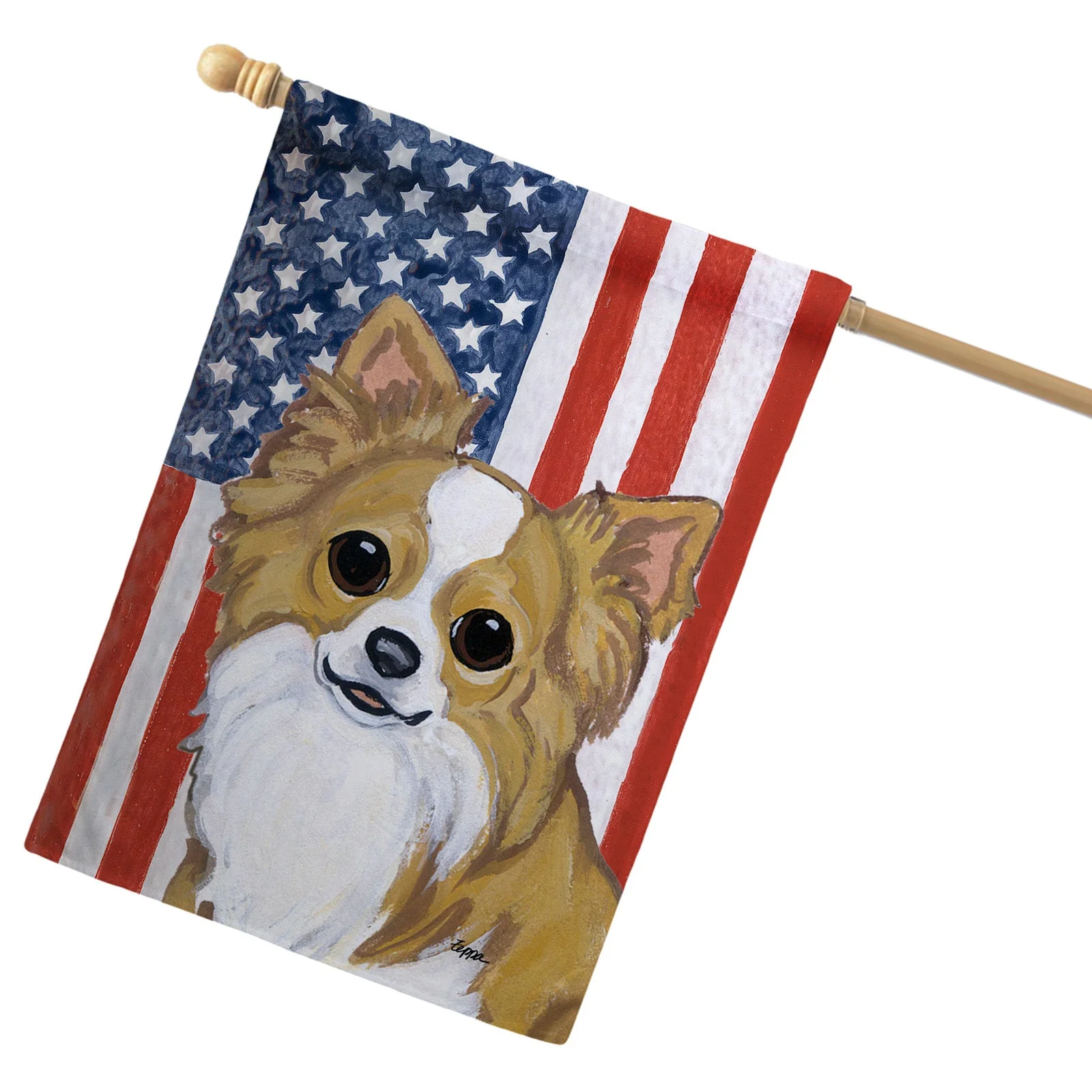 Chihuahua Americana House Flag - Image 3