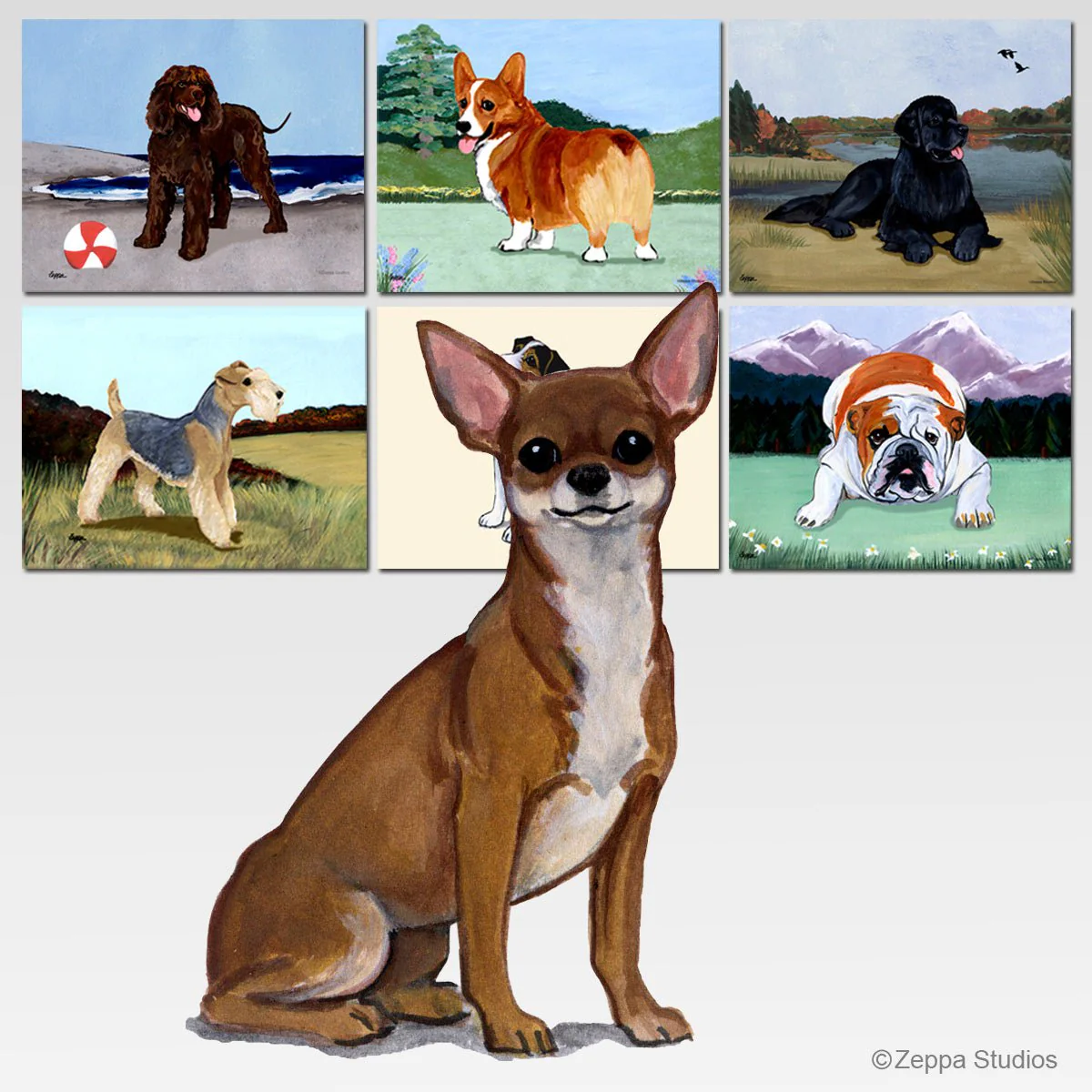 Chihuahua Scenic Cutting Board