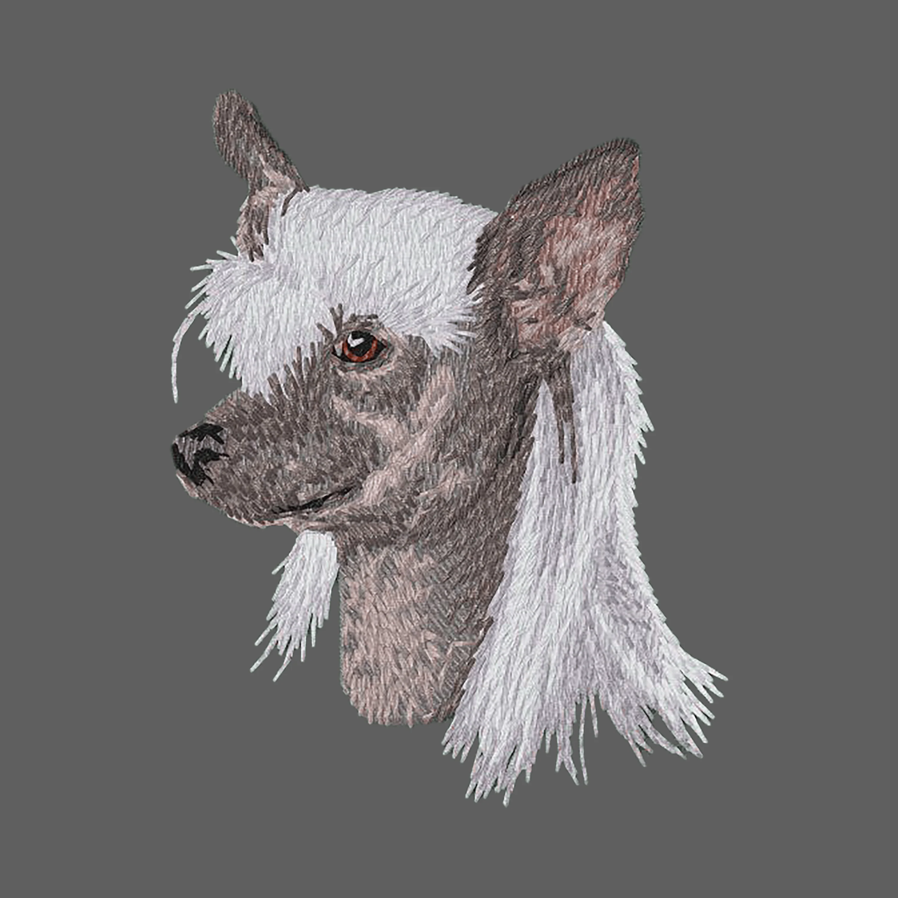 Chinese Crested Embroidered Women's Fleece Jacket - Image 2