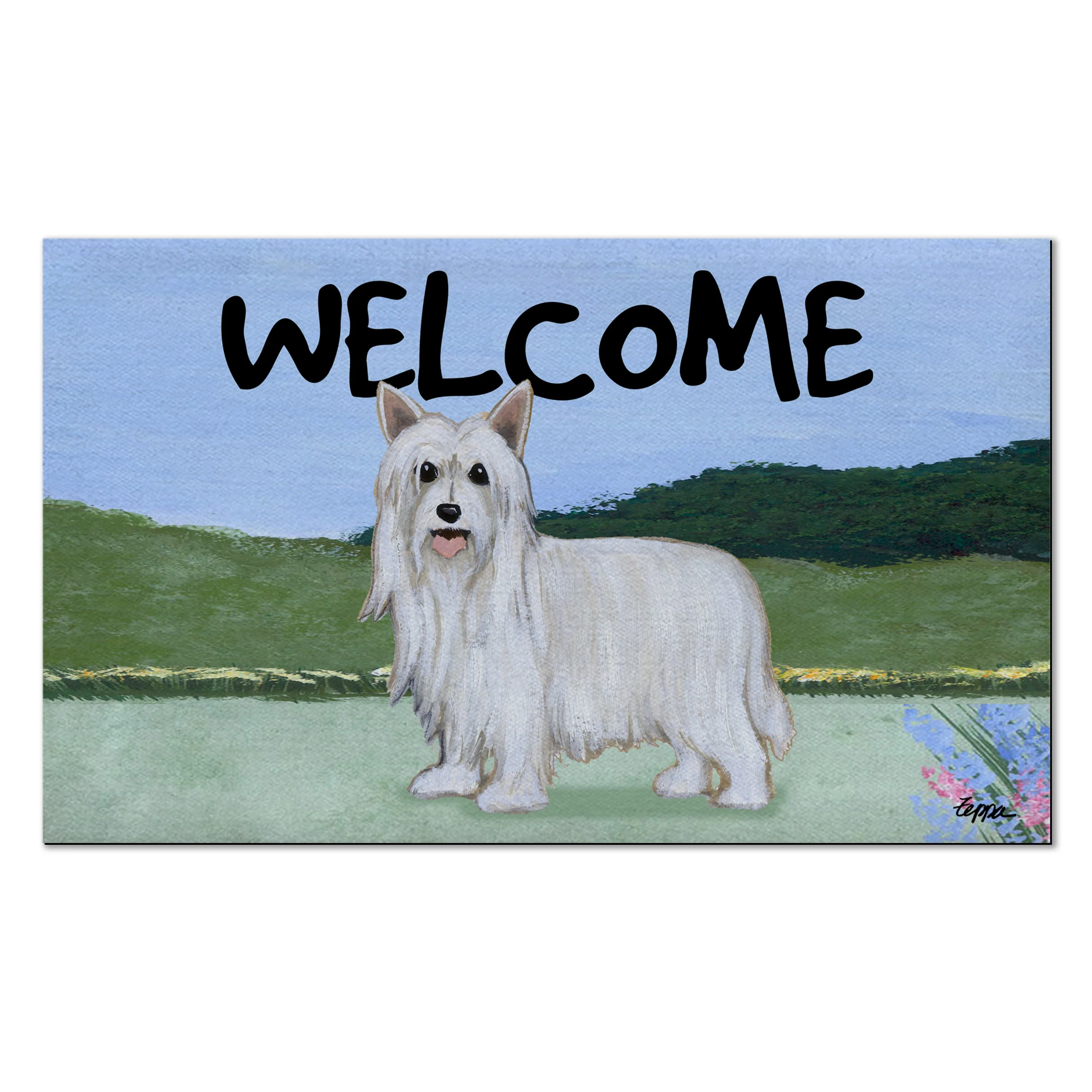 Chinese Crested Powderpuff Welcome Mat - Image 2