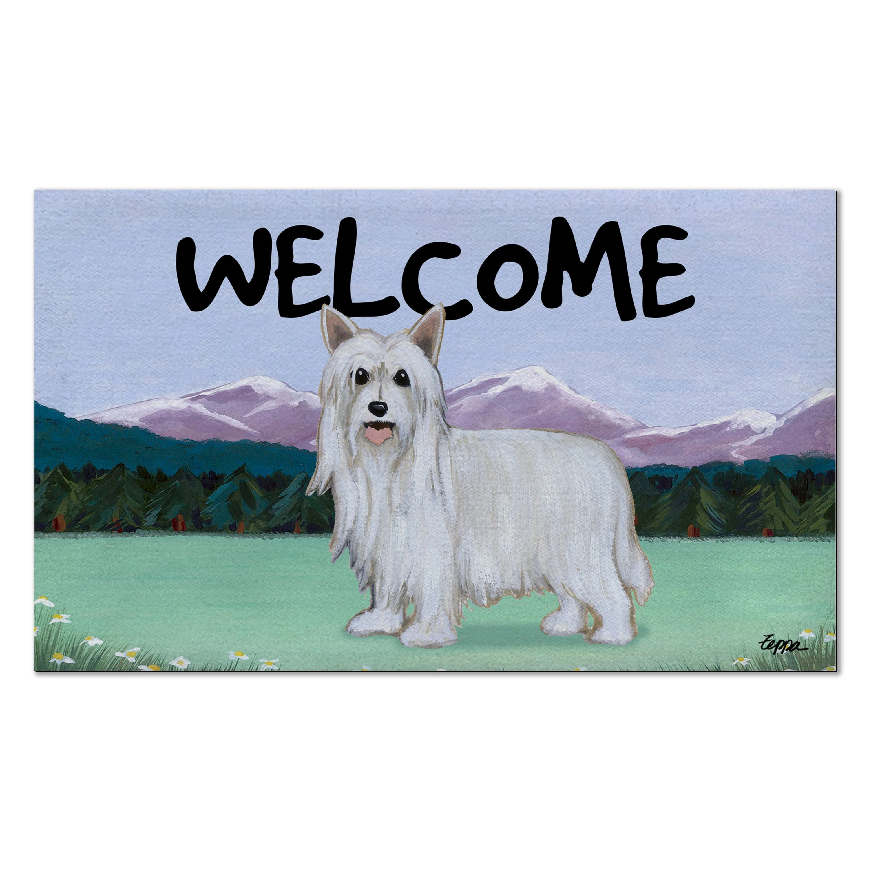 Chinese Crested Powderpuff Welcome Mat - Image 3