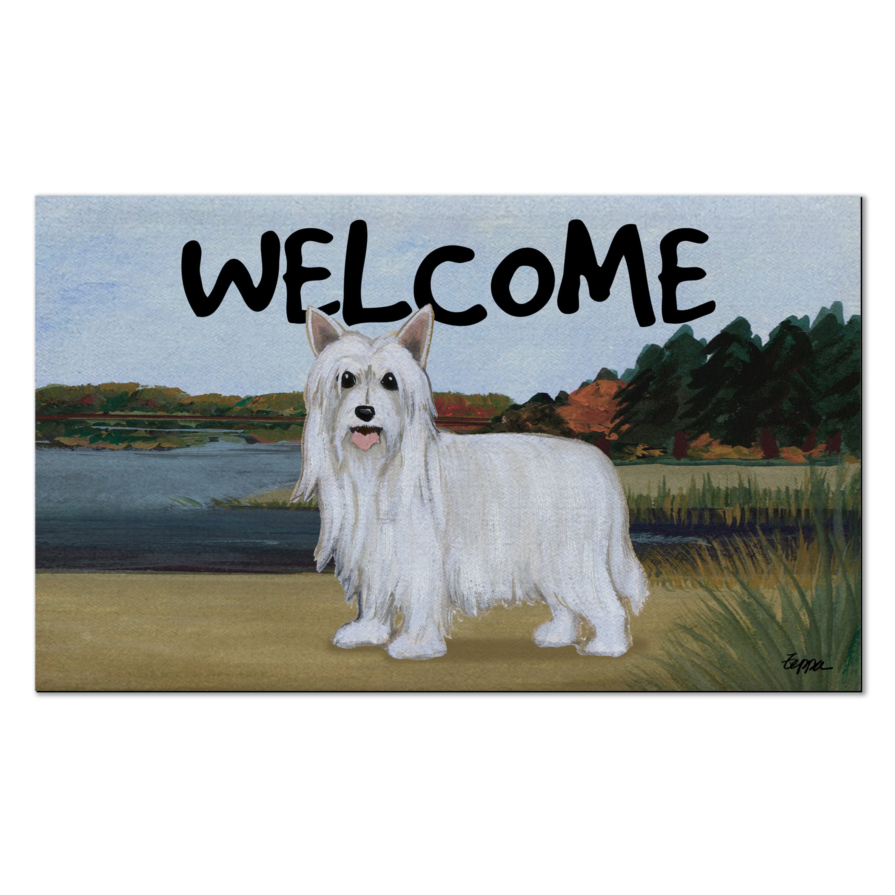Chinese Crested Powderpuff Welcome Mat - Image 4