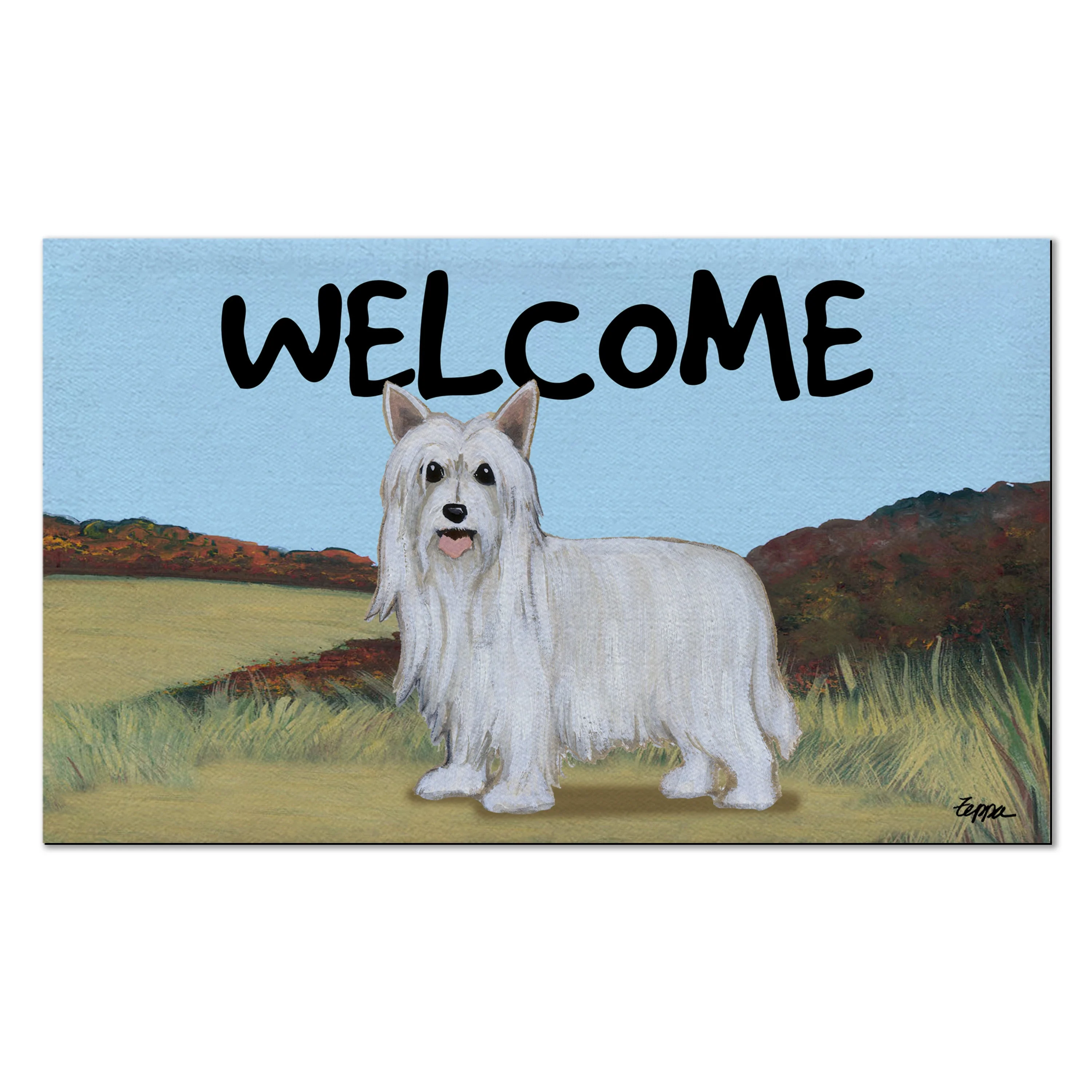 Chinese Crested Powderpuff Welcome Mat - Image 5