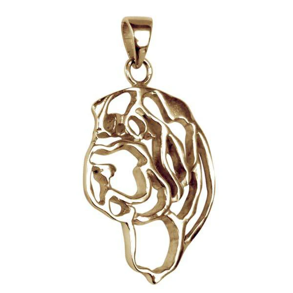 Chinese Shar-Pei 14K Gold Cut Out Pendant - Image 2