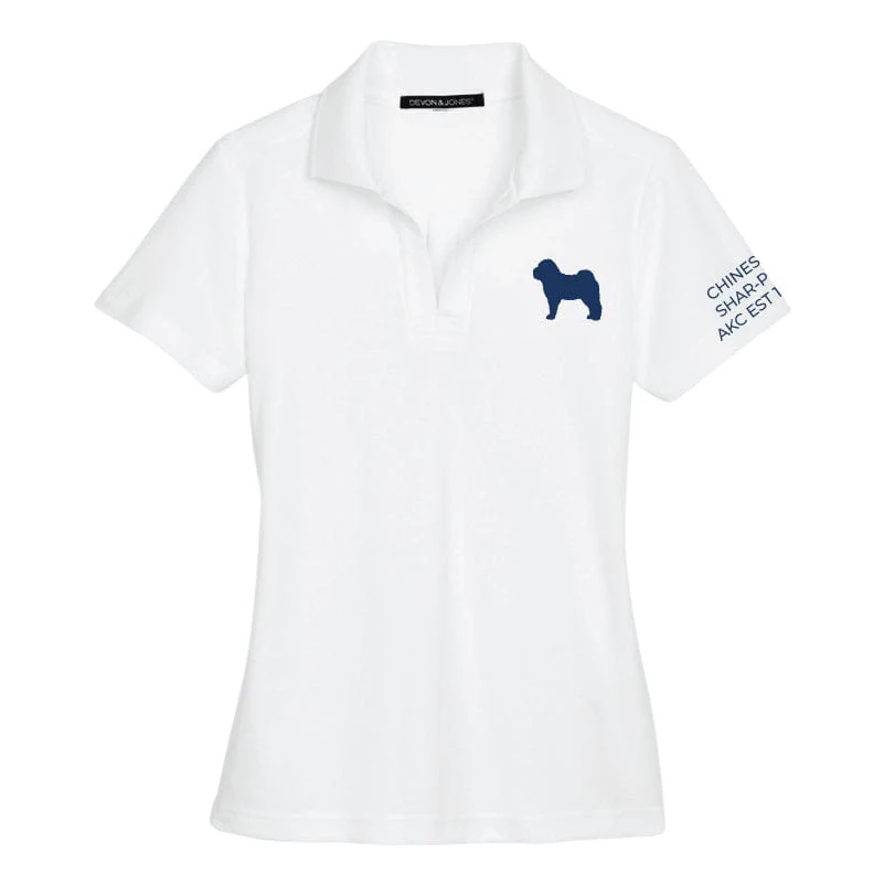 Chinese Shar-Pei  Embroidered AKC Women's Polo - Image 3
