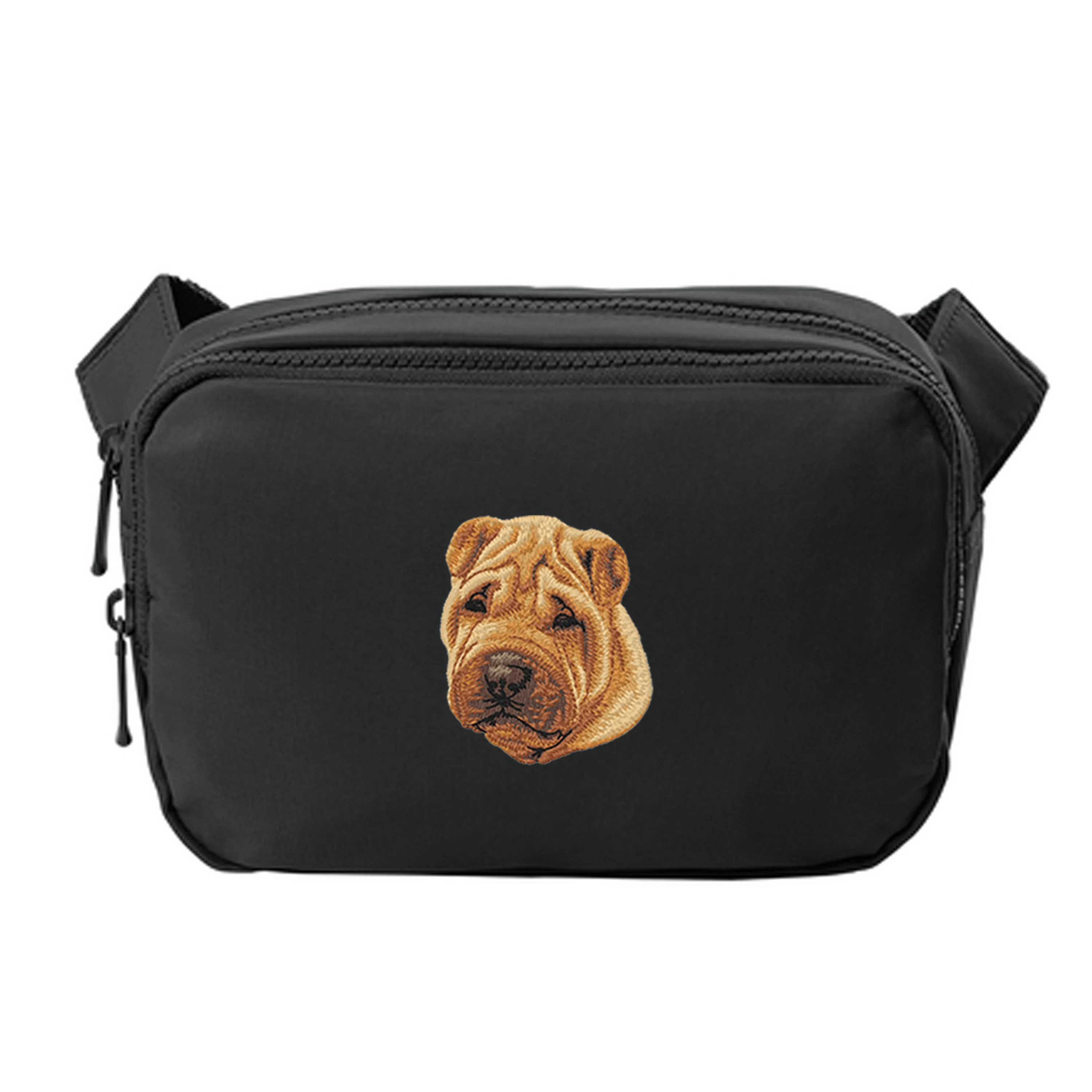 Chinese Shar-Pei Embroidered Crossbody Bag - Image 2