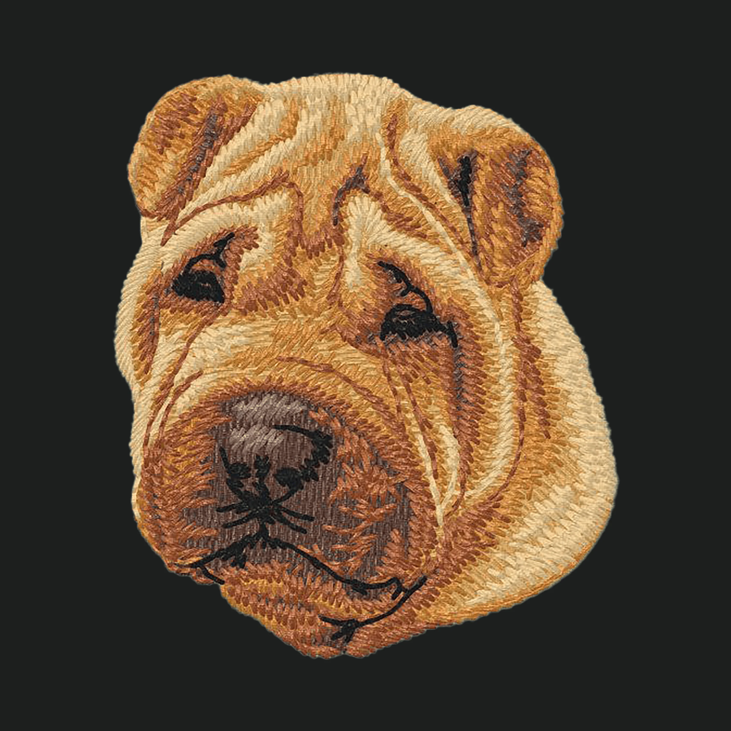Chinese Shar-Pei Embroidered Crossbody Bag - Image 4