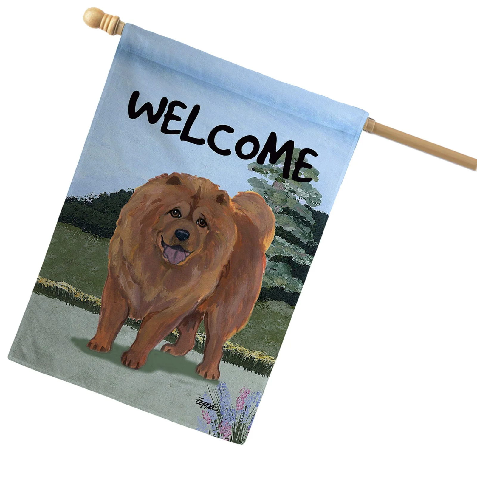 Chow Chow House Flag