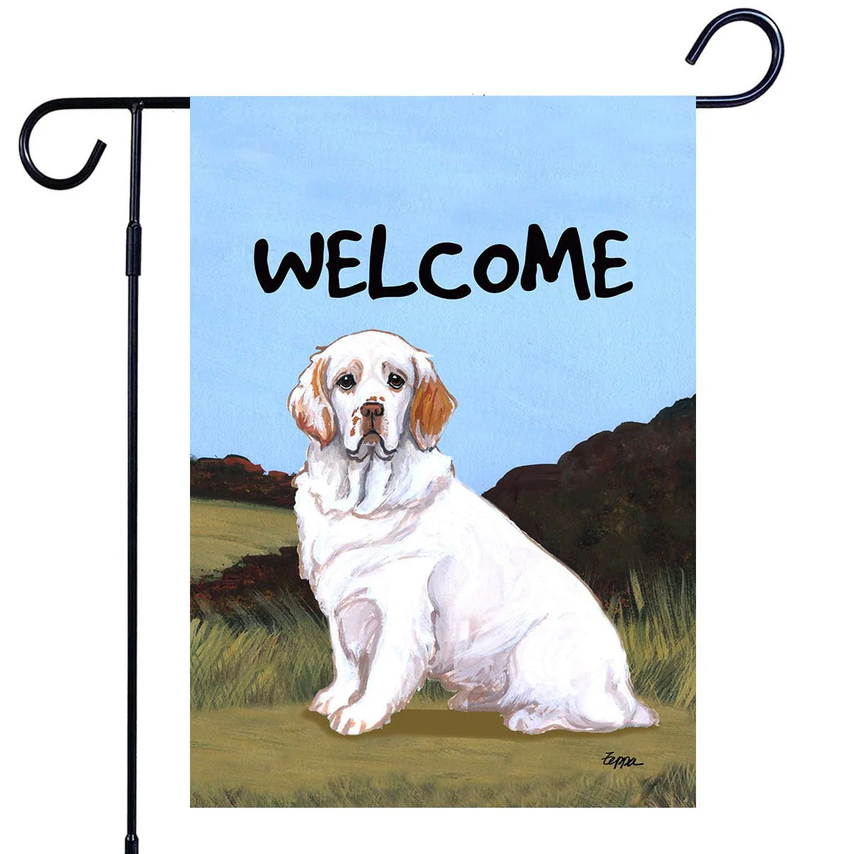 Clumber Spaniel Garden Flag