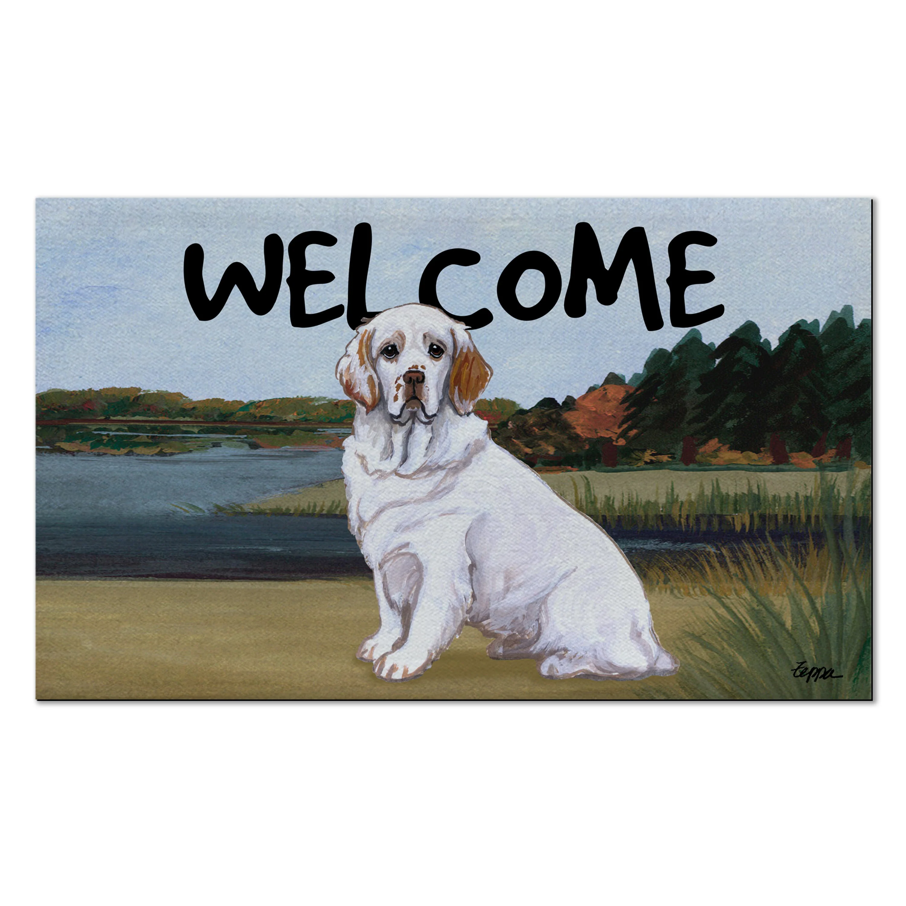 Clumber Spaniel Welcome Mat - Image 2