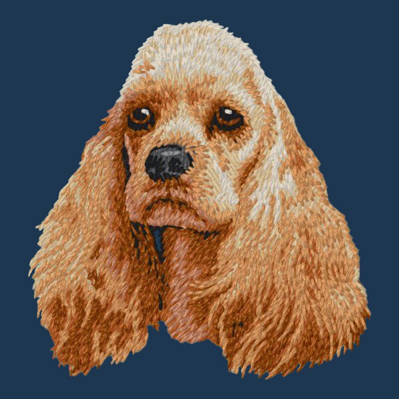 Cocker Spaniel Embroidered Men's Denim Shirt - Image 4