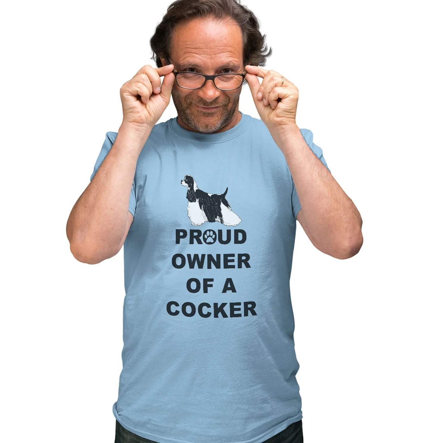 Cocker Spaniel Proud Owner - Adult Unisex T-Shirt - Image 3