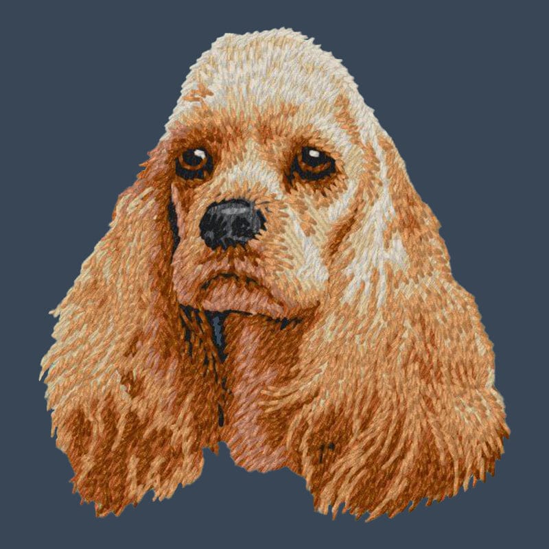 Cocker Spaniel Embroidered Women's Denim Shirt - Image 4