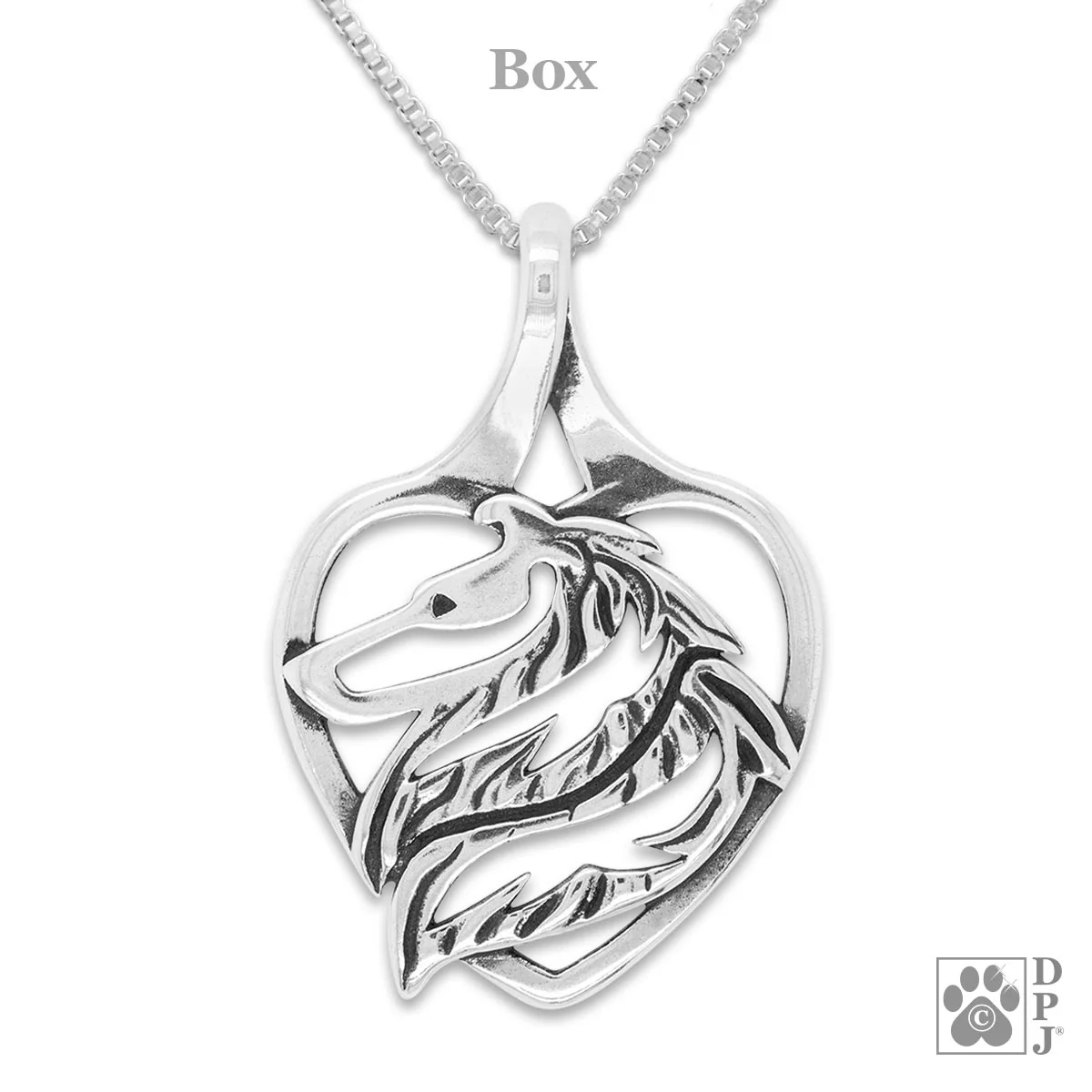Collie In Heart Necklace - Image 2