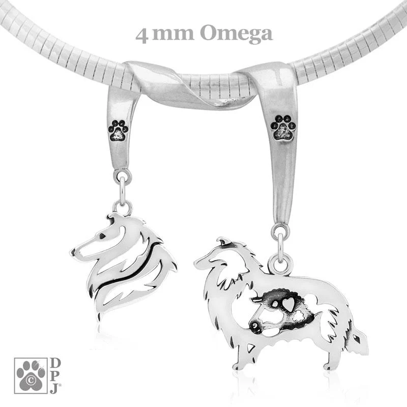 Collie, Rough, Charm Holder, Necklace - Image 2