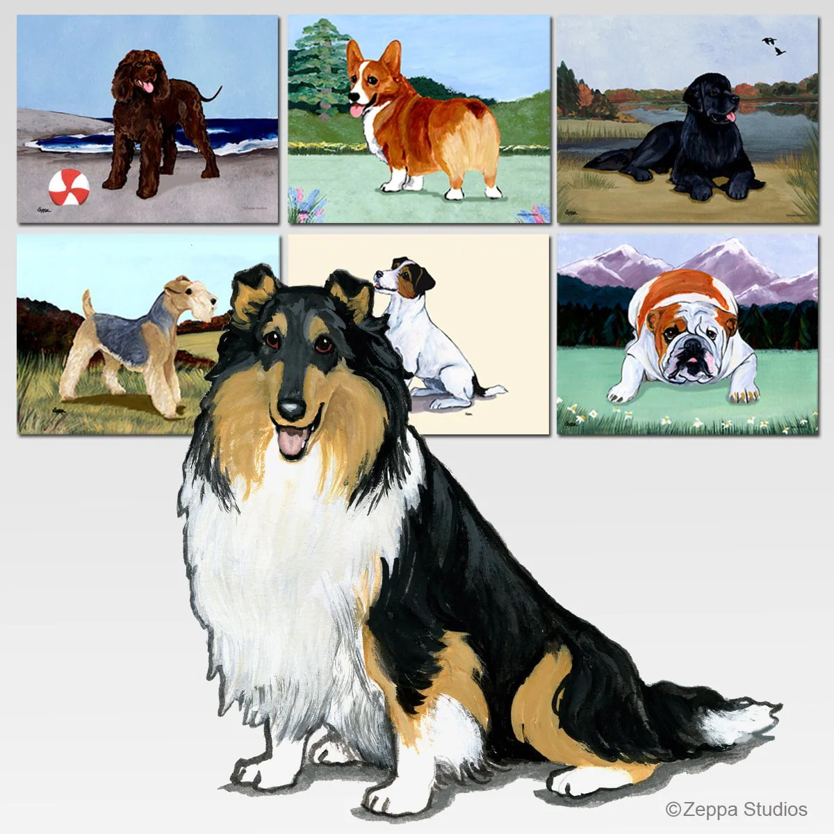 Collie Scenic Cutting Board - Image 2