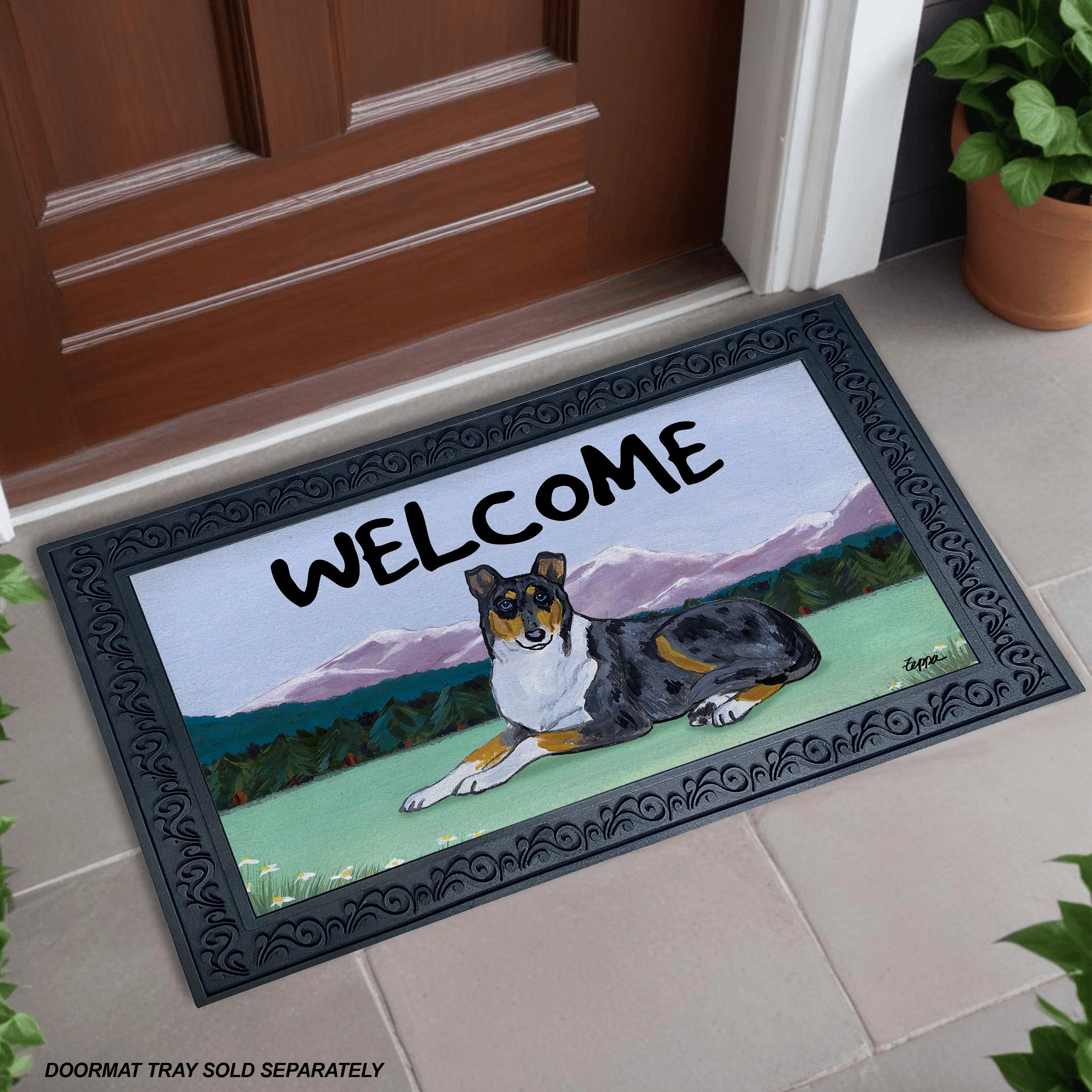 Collie Welcome Mat - Image 2