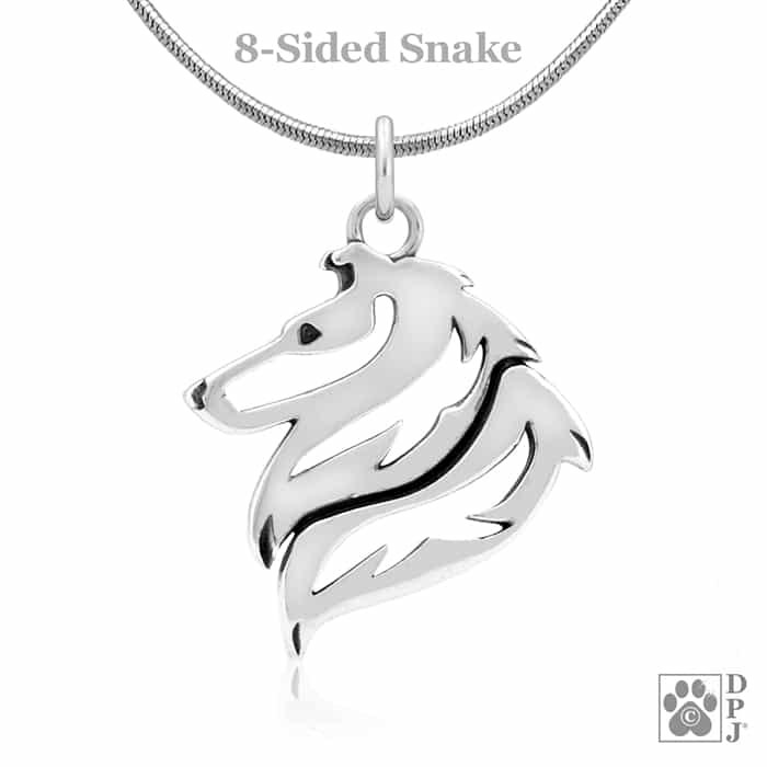 Collie, Rough Coat, Head, Pendant - Image 4