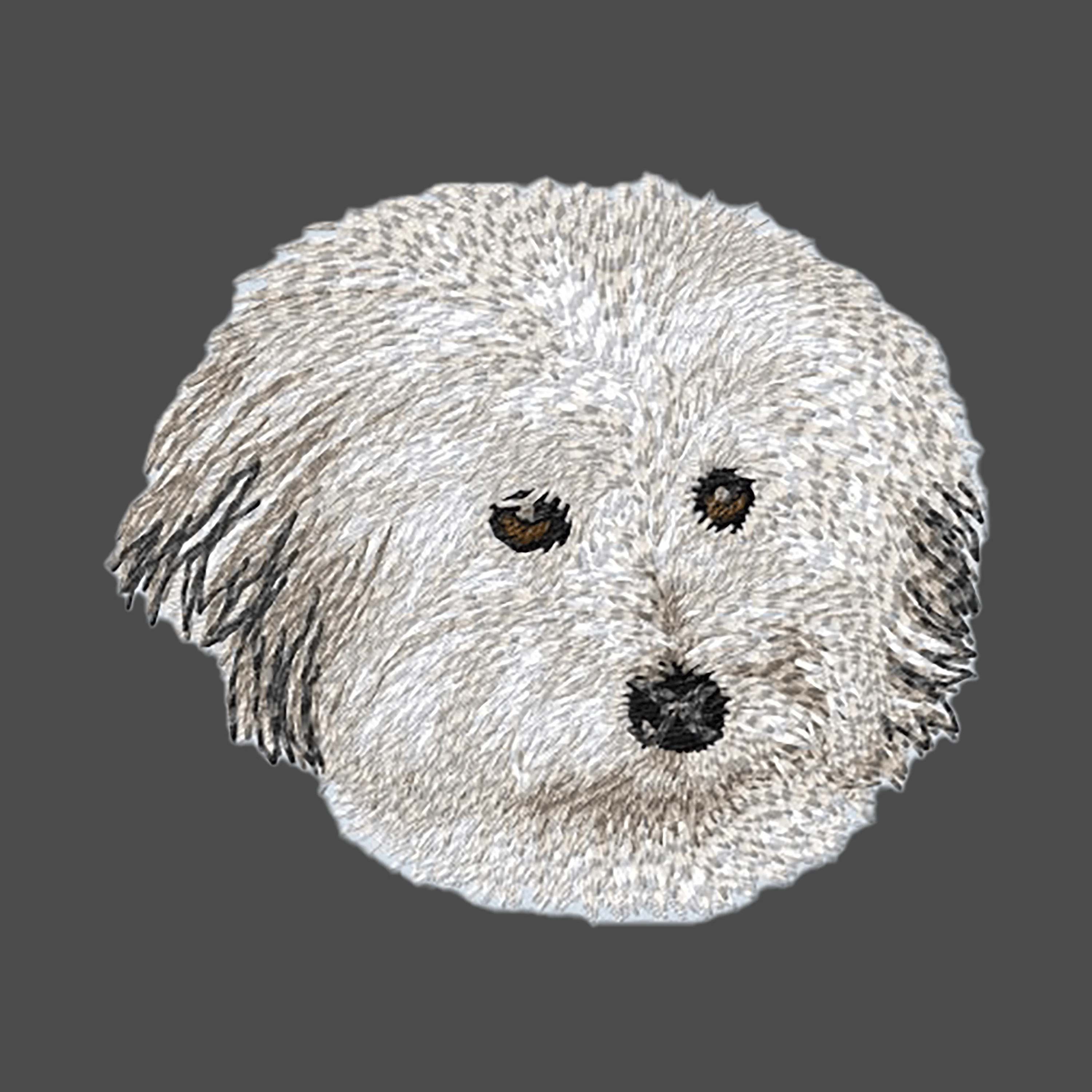 Coton de Tulear Embroidered Men's Fleece Jacket - Image 2