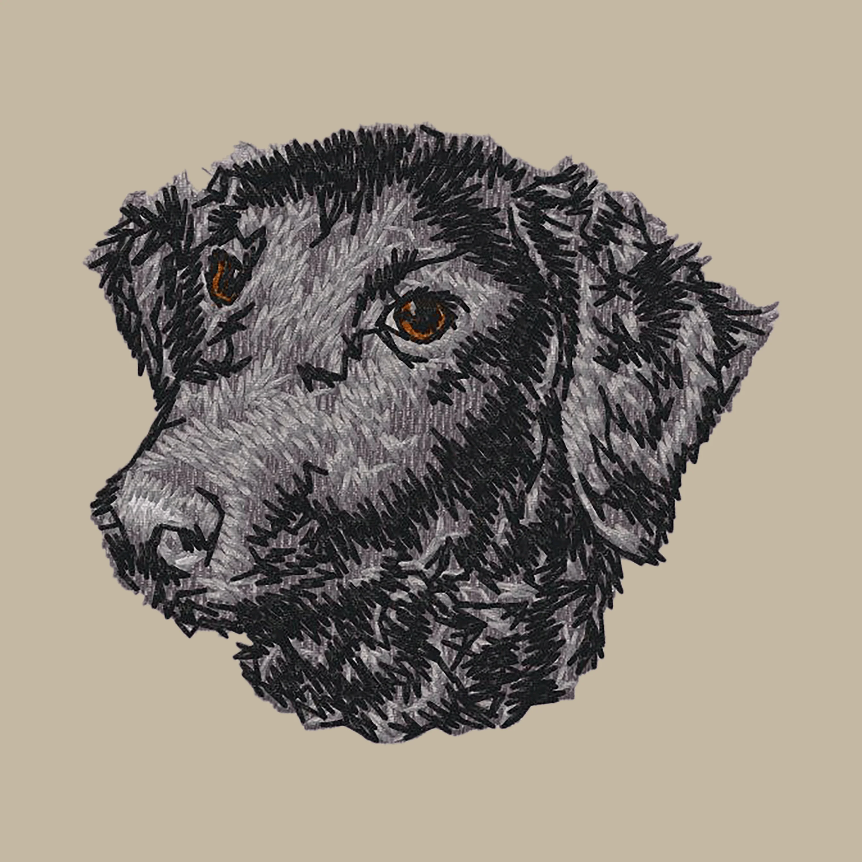 Curly-Coated Retriever Embroidered Crossbody Bag - Image 2