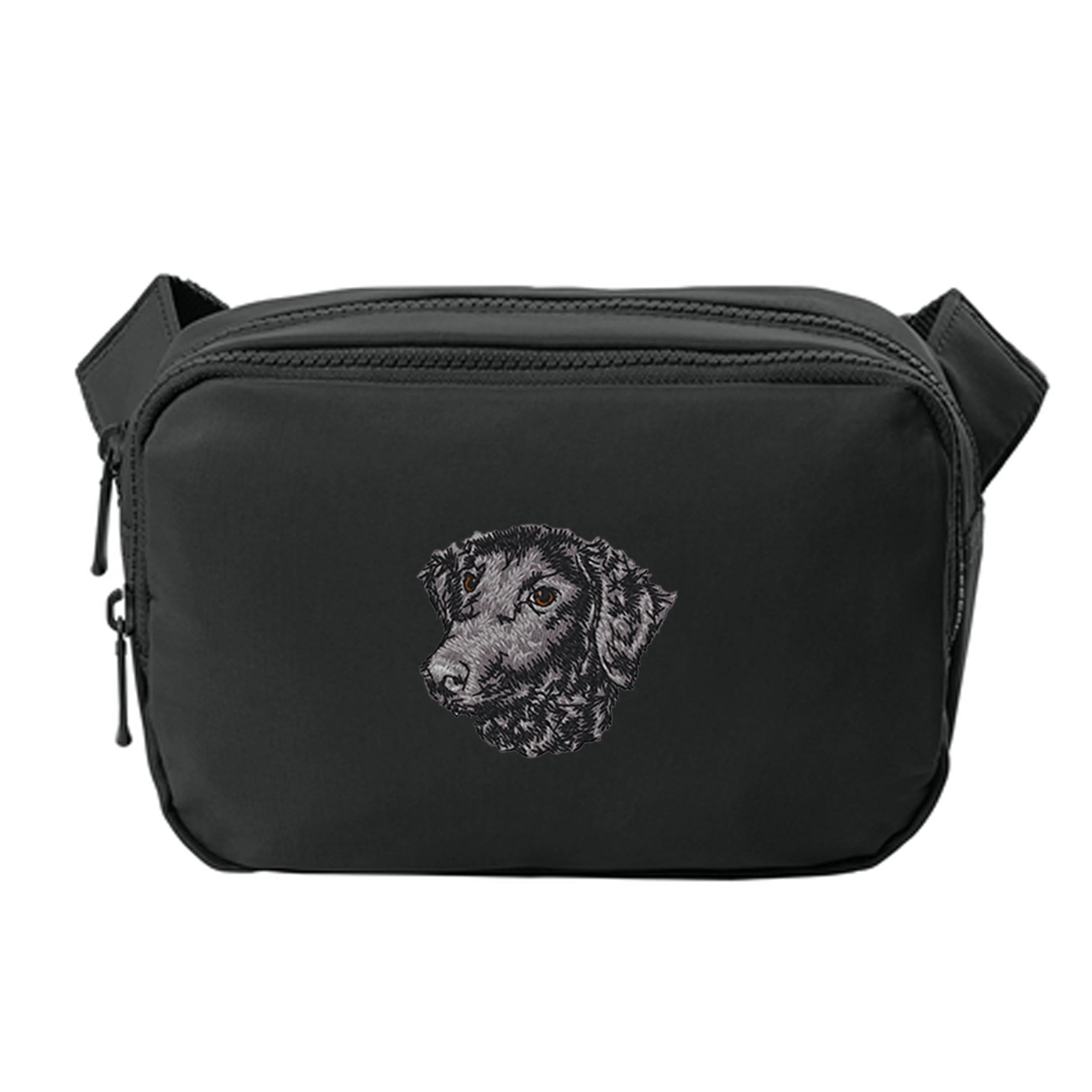 Curly-Coated Retriever Embroidered Crossbody Bag - Image 3