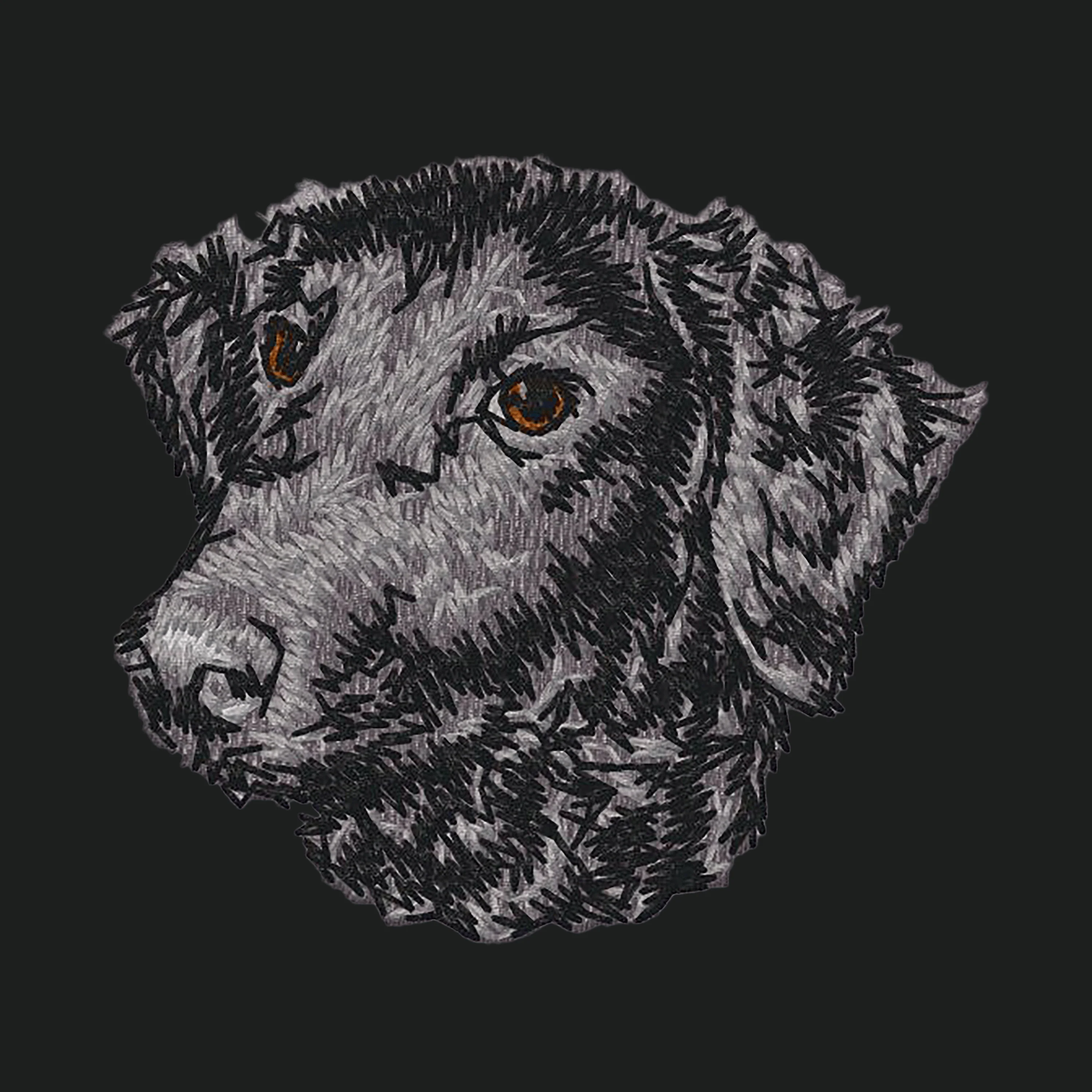Curly-Coated Retriever Embroidered Crossbody Bag - Image 4