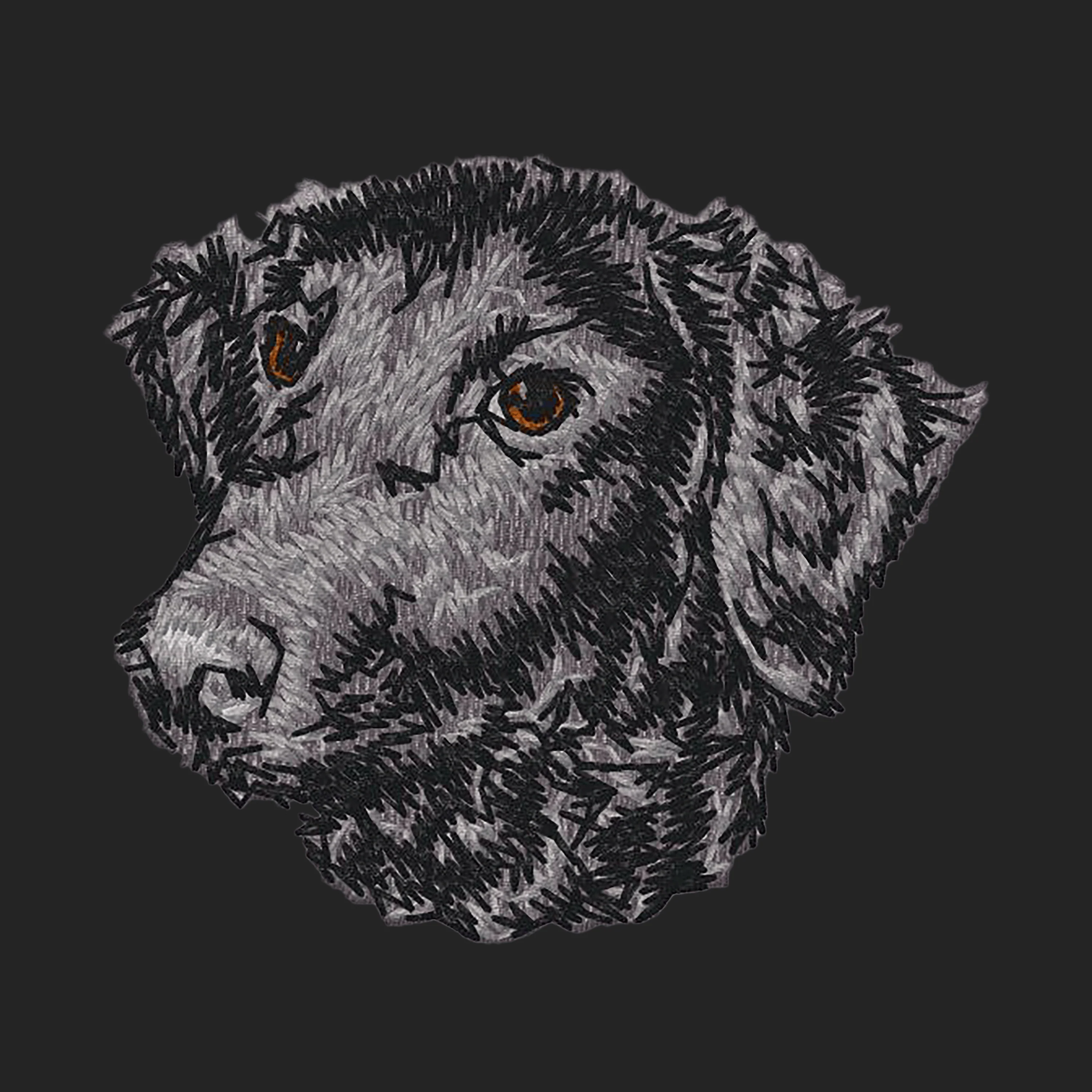 Curly-Coated Retriever Embroidered Sweatshirt Hoodie - Image 3