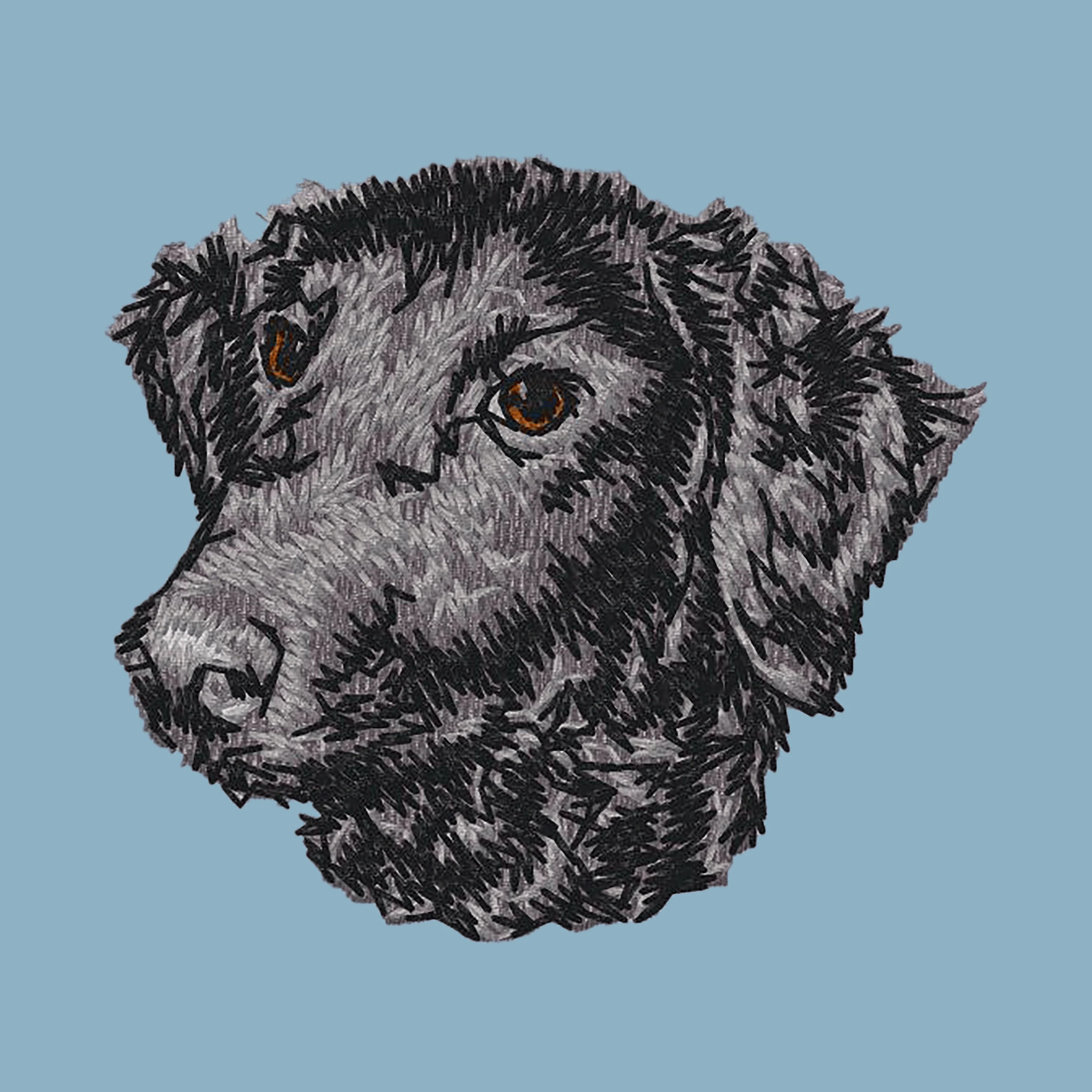 Curly-Coated Retriever Embroidered Sweatshirt Hoodie - Image 4