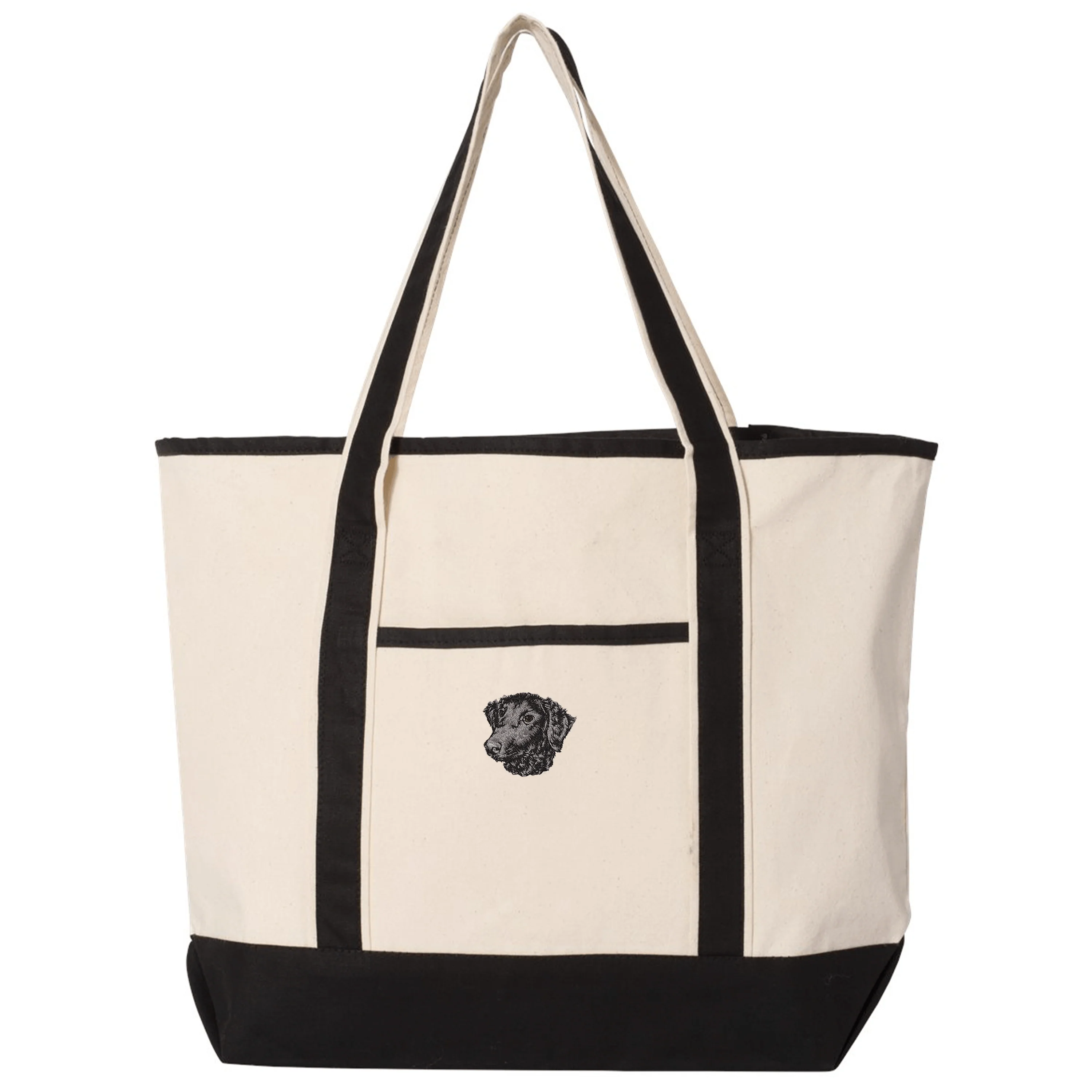 Curly-Coated Retriever Embroidered Tote