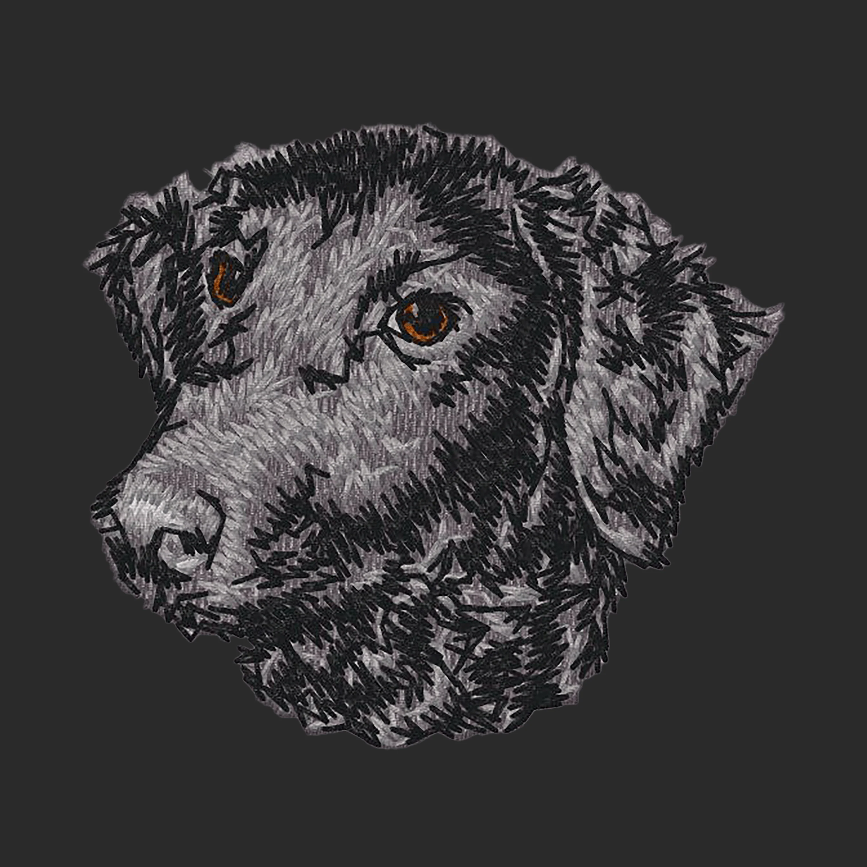 Curly-Coated Retriever Embroidered Wearable Blanket - Image 3