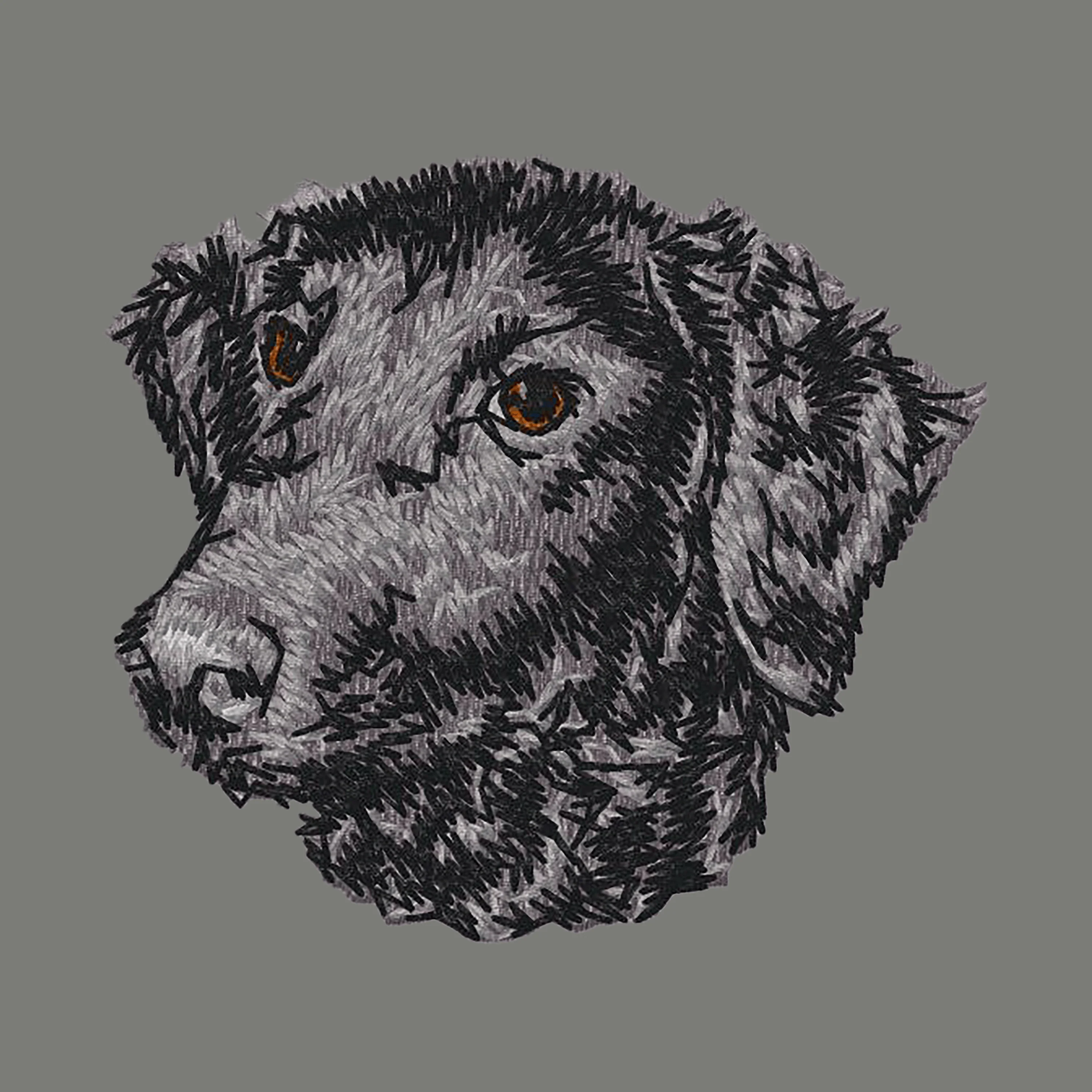 Curly-Coated Retriever Embroidered Wearable Blanket - Image 5