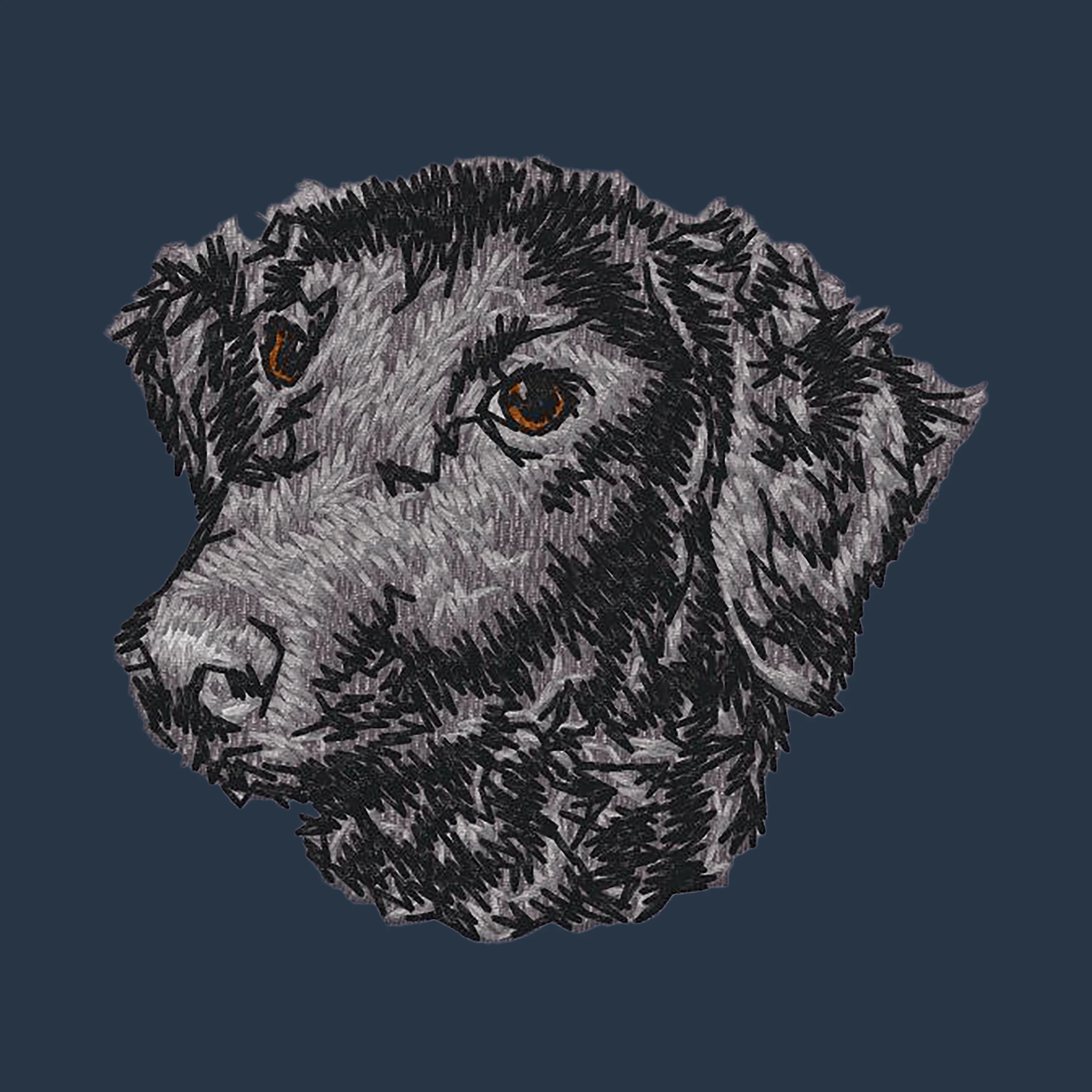Curly-Coated Retriever Embroidered Wearable Blanket - Image 6