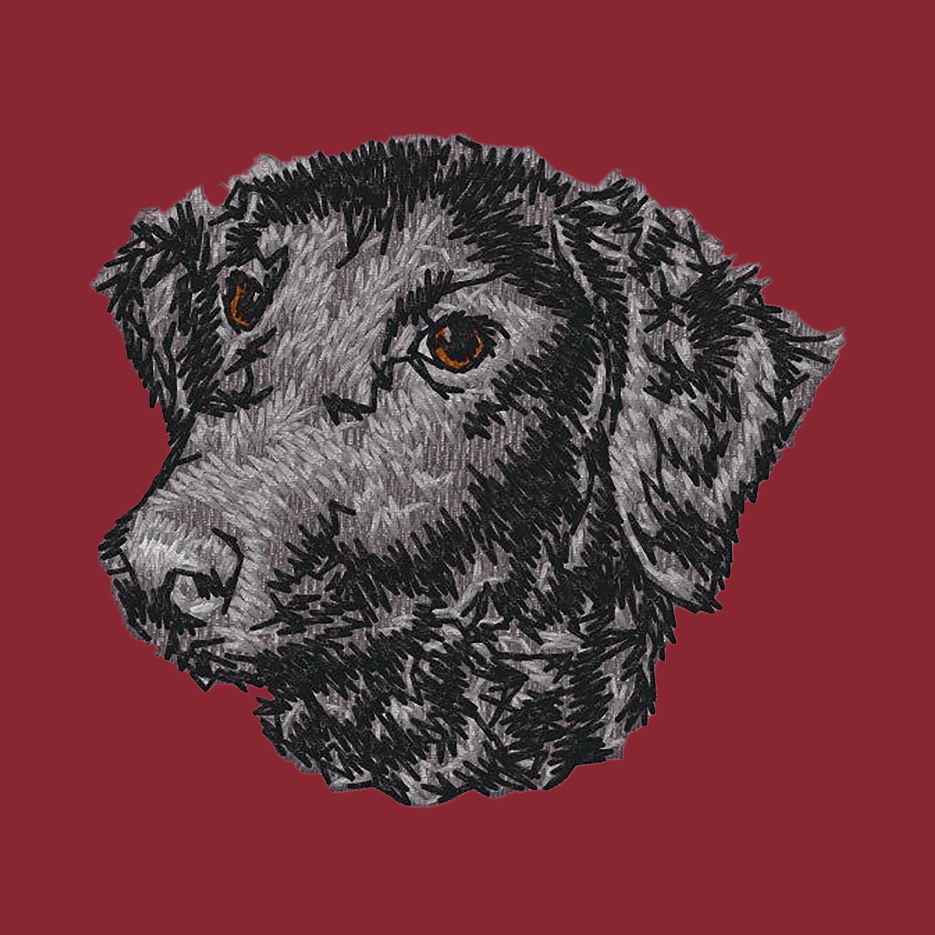Curly-Coated Retriever Embroidered Wearable Blanket - Image 8