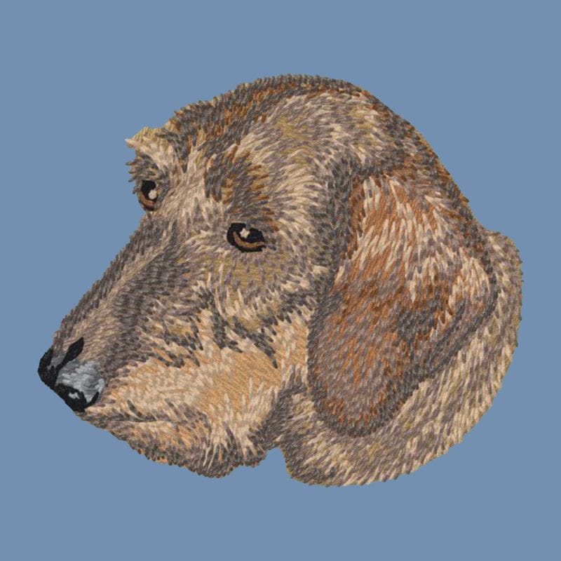 Dachshund Embroidered Men's Denim Shirt - Image 4