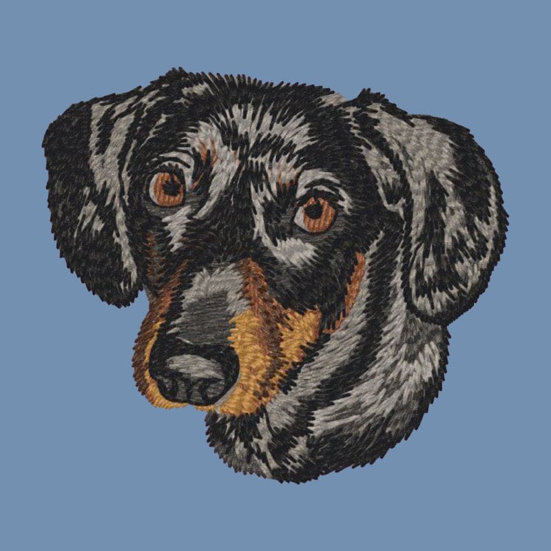 Dachshund Embroidered Men's Denim Shirt - Image 6