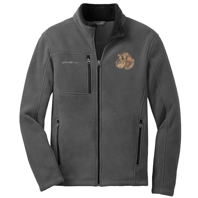 Dachshund Embroidered Men's Fleece Jacket - Image 7