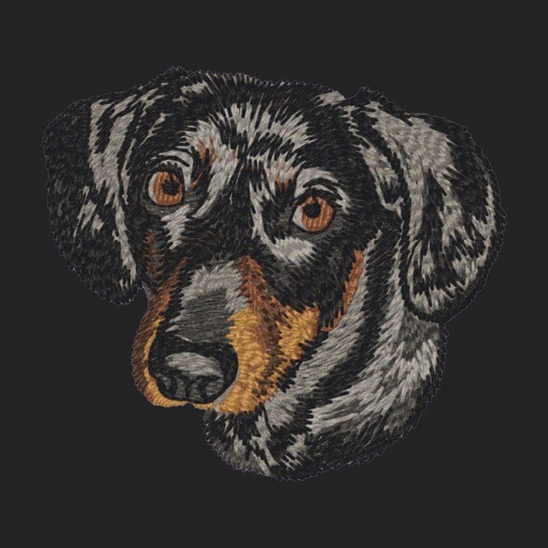 Dachshund Embroidered Sweatshirt Hoodie - Image 2