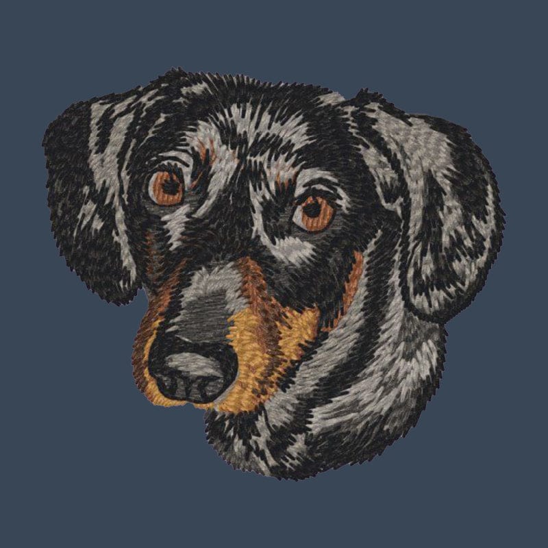 Dachshund Embroidered Women's Denim Shirt - Image 16