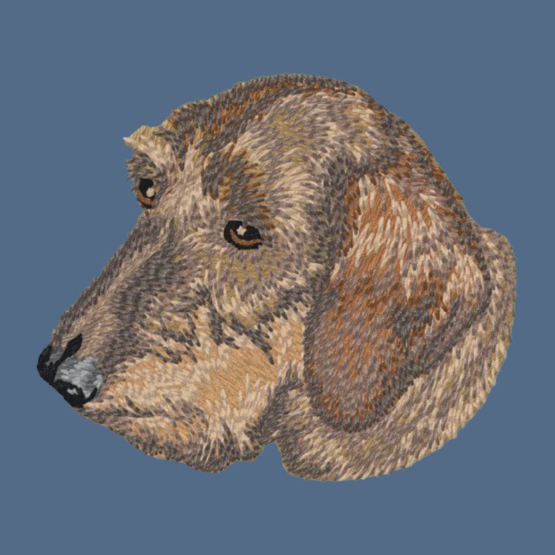 Dachshund Embroidered Women's Denim Shirt - Image 2