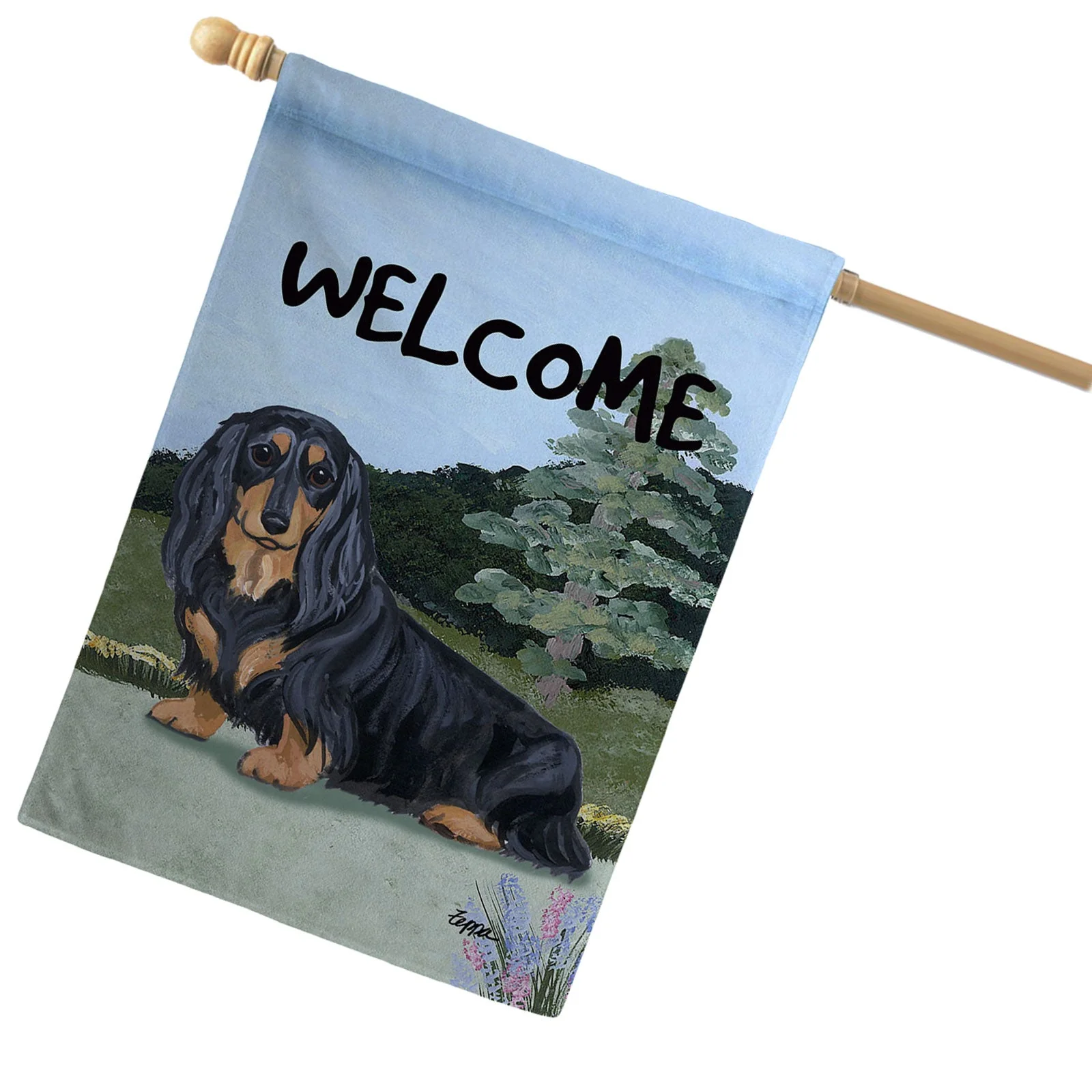 Dachshund House Flag - Image 2