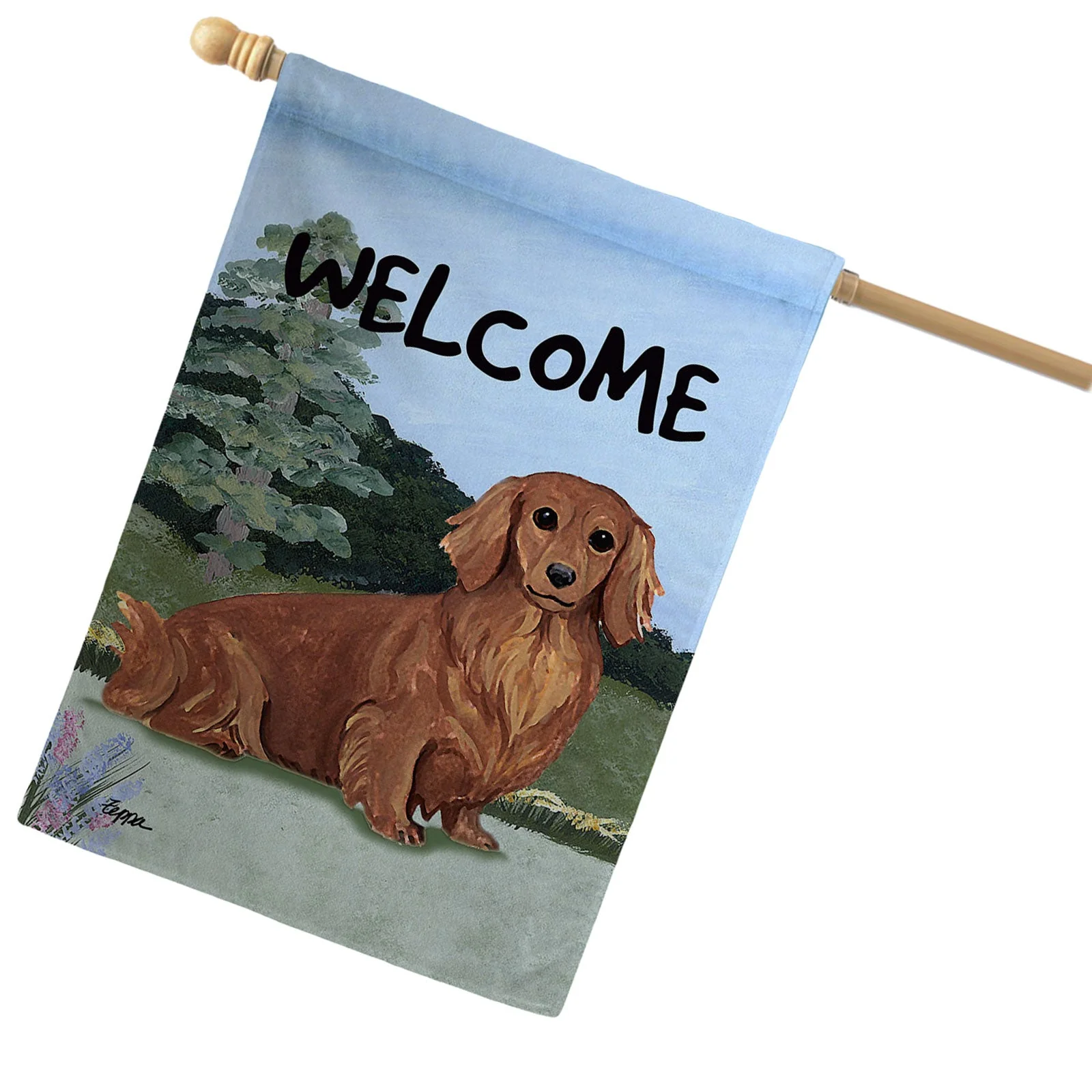 Dachshund House Flag - Image 3