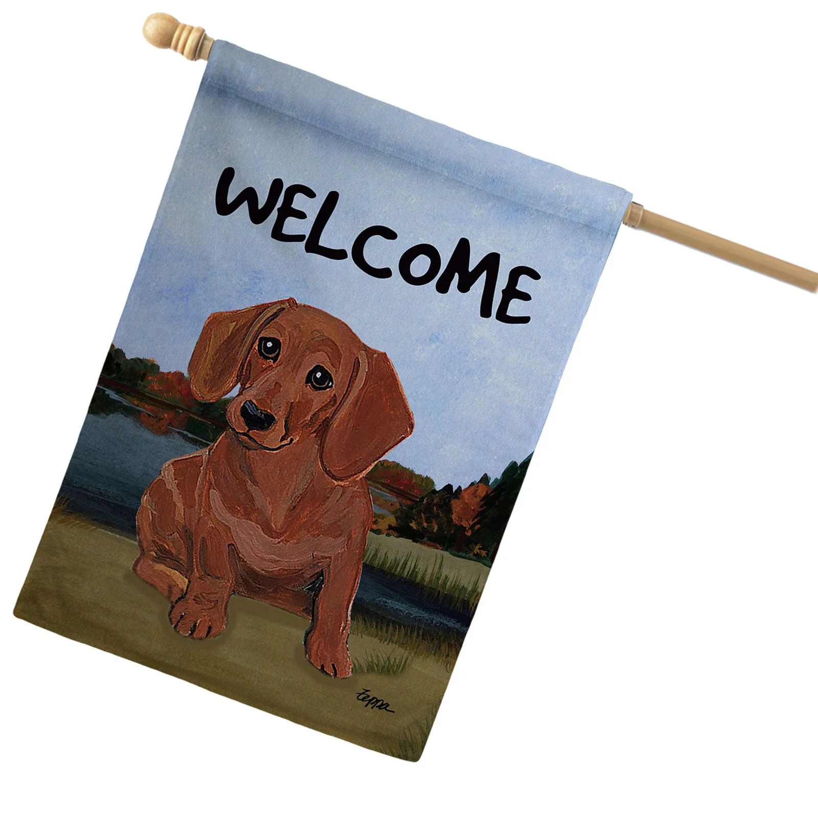 Dachshund House Flag - Image 4