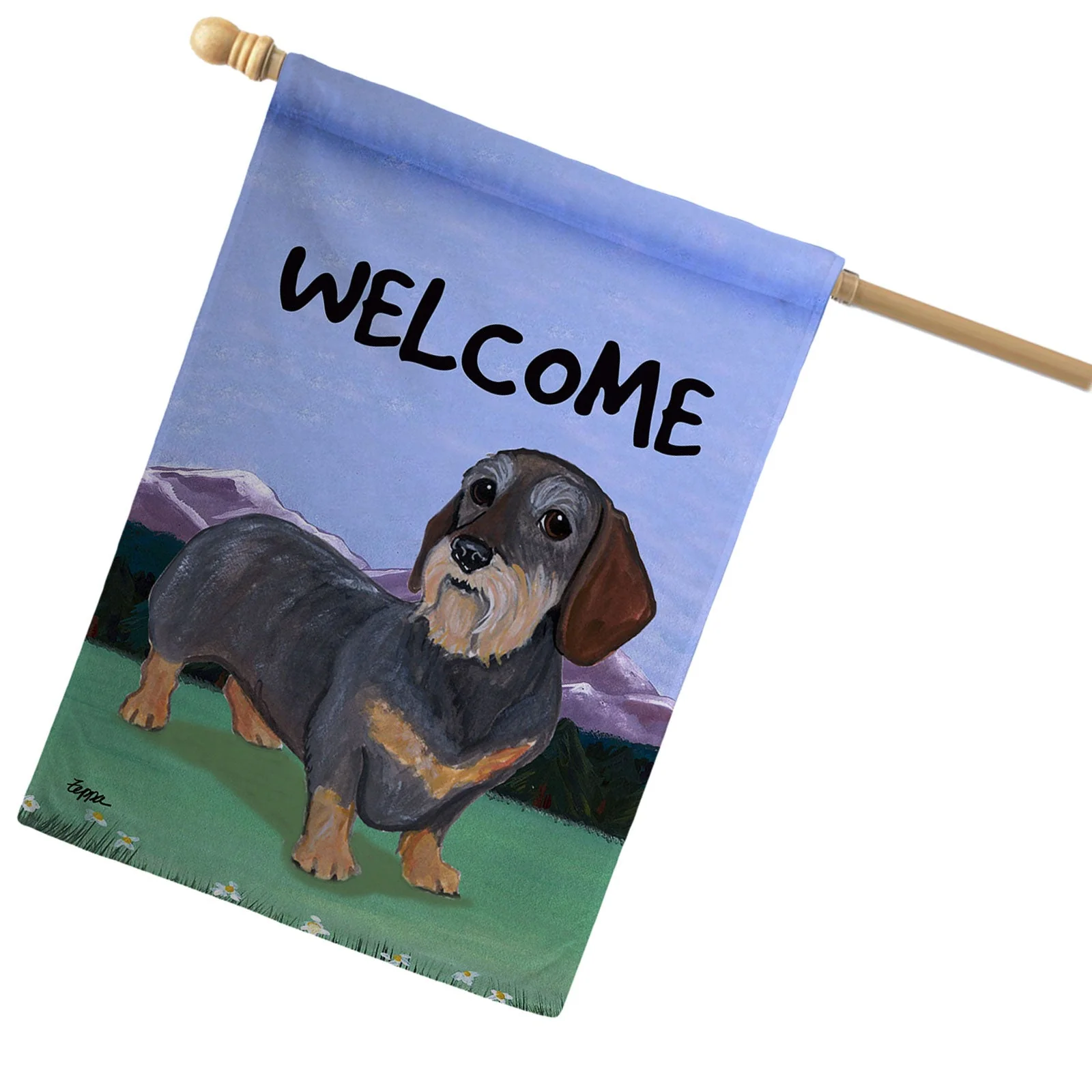 Dachshund House Flag - Image 5