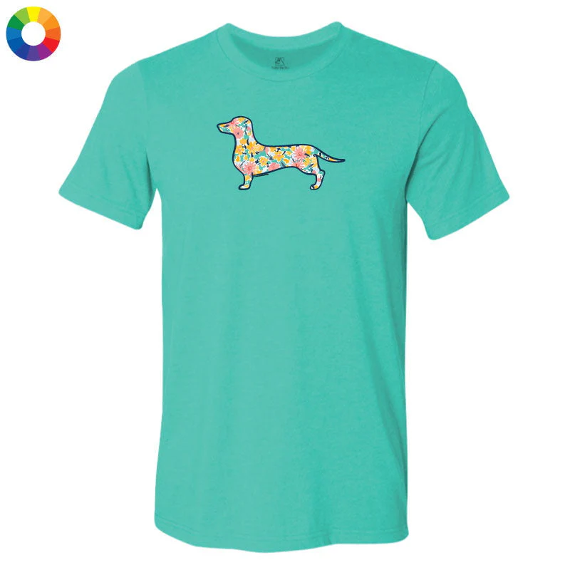 Dachshund Silhouette - Lightweight Tee