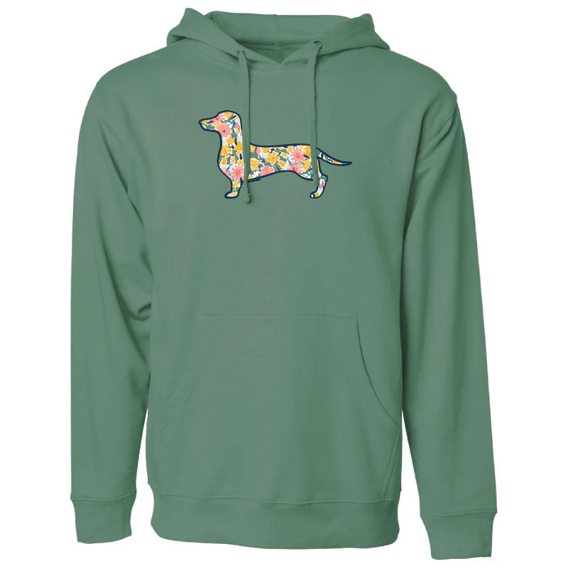 Dachshund Silhouette - Sweatshirt Pullover Hoodie - Image 3