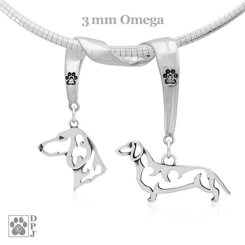 Dachshund, Smooth, Charm Holder, Necklace