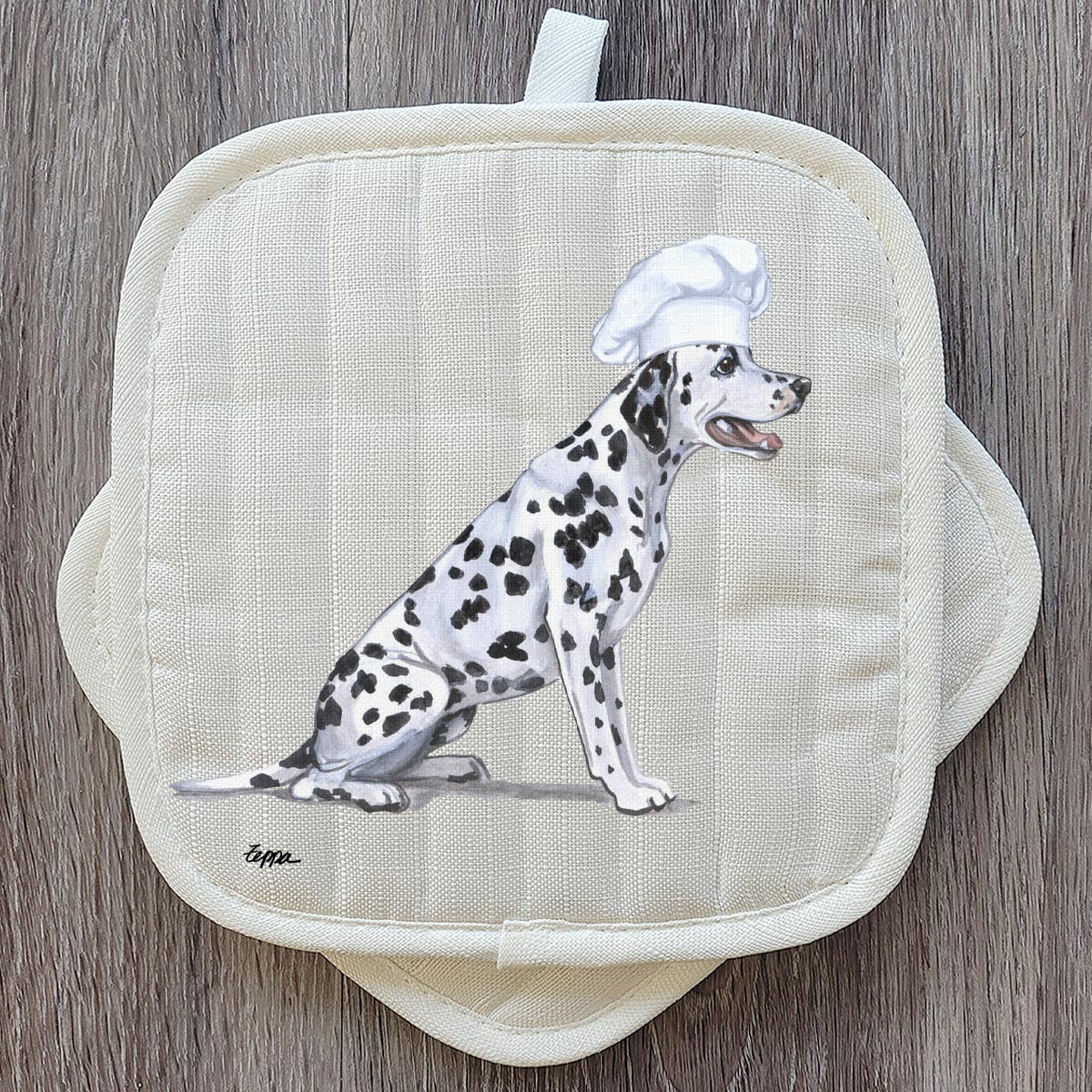 Dalmatian  Pot Holder Set