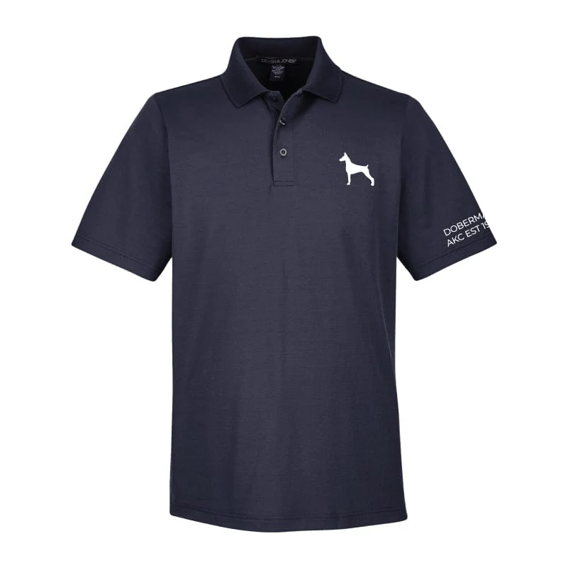 Doberman Pinscher Embroidered AKC Men's Polo